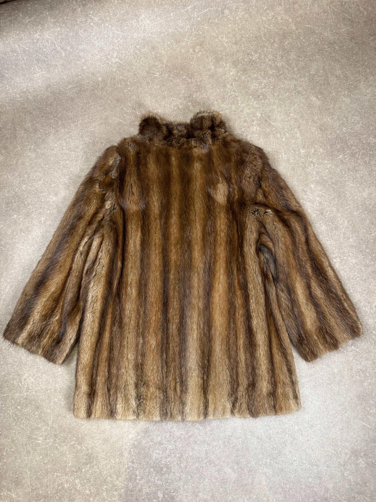 Echter Steinmarder Pelzmantel Vintage Braun Damen Gr. M Echtpelz Brümack Nienburg