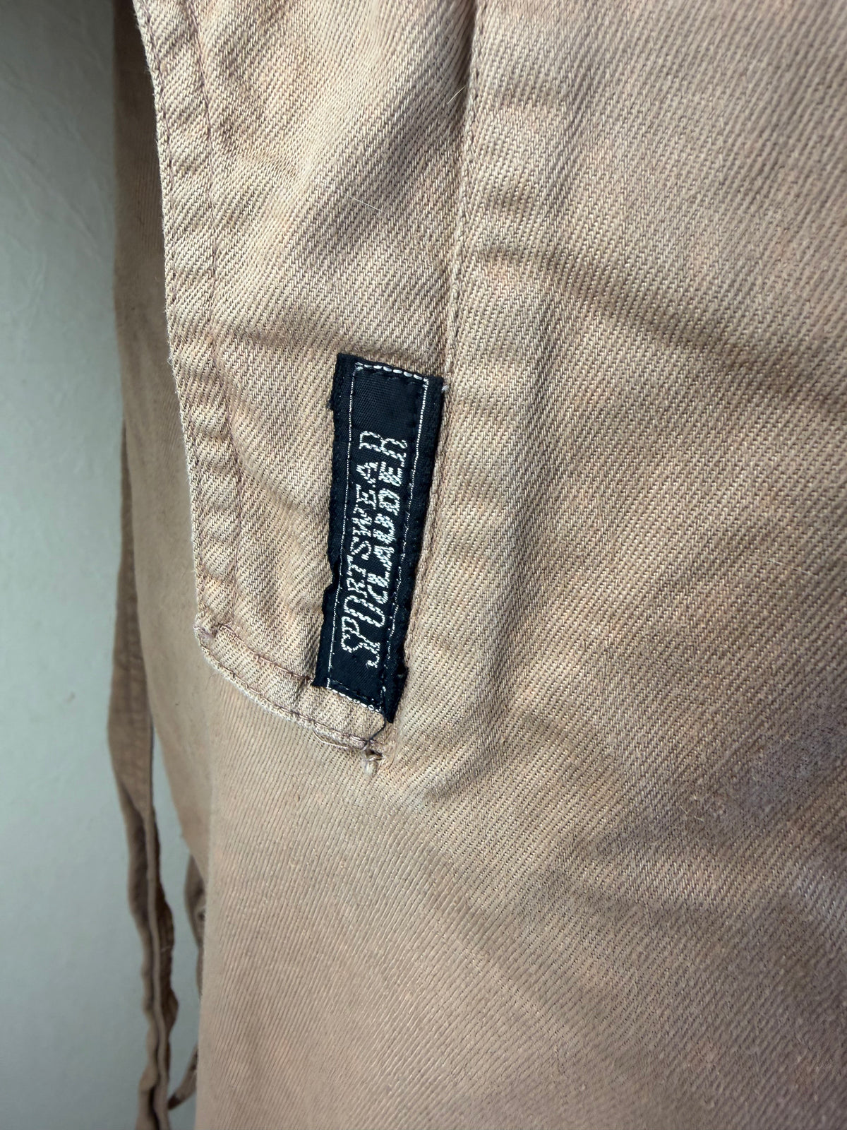 Vintage Sportswear Claude Damen Trenchcoat Langmantel Beige Clown Futter