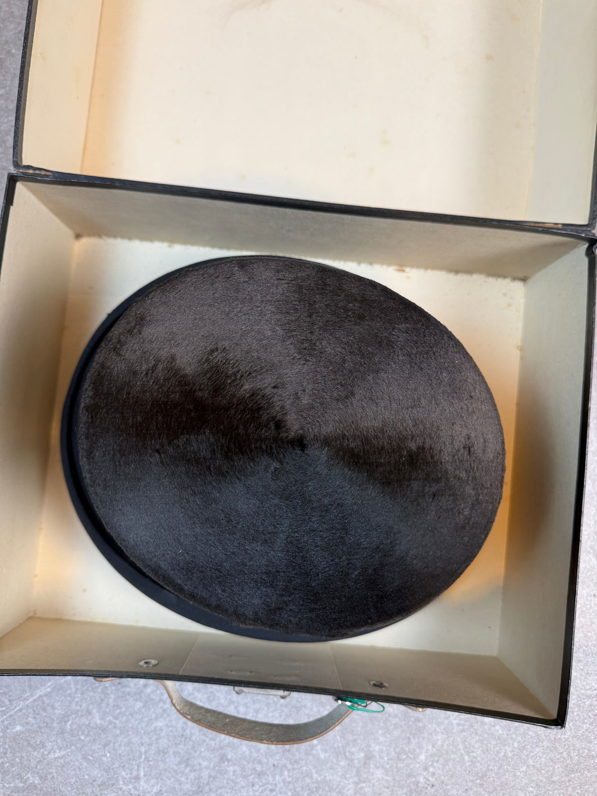 Vintage Seidenzylinder M. Liellem Duisburg Top Hat Herren Zylinder mit Hutkoffer