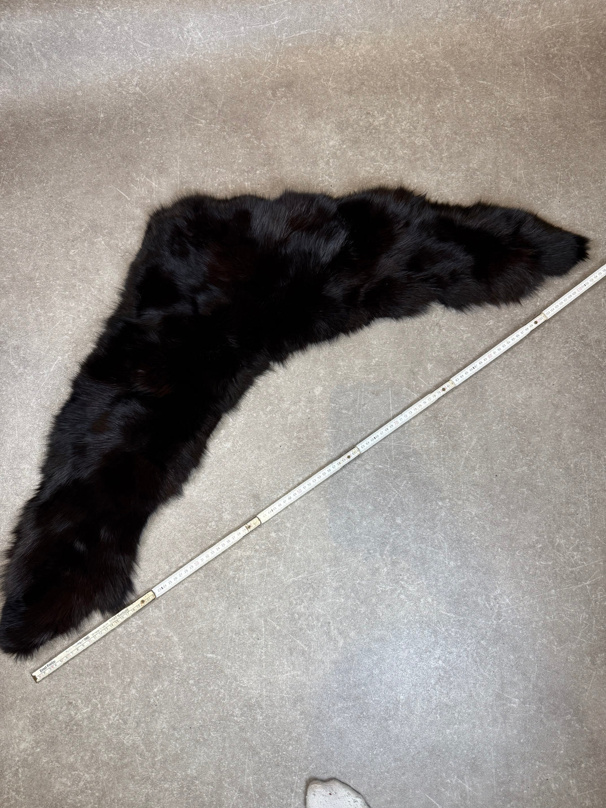 Vintage Nerz Pelzstola Schwarz Echtfell Pelzkragen Mink Fur ca. 120 cm