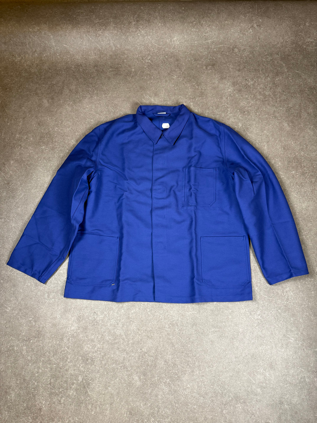 Vintage Arbeitsjacke Marquardt & Schulz Gr. 60 Blau Workwear Chore Jacket Berufsjacke