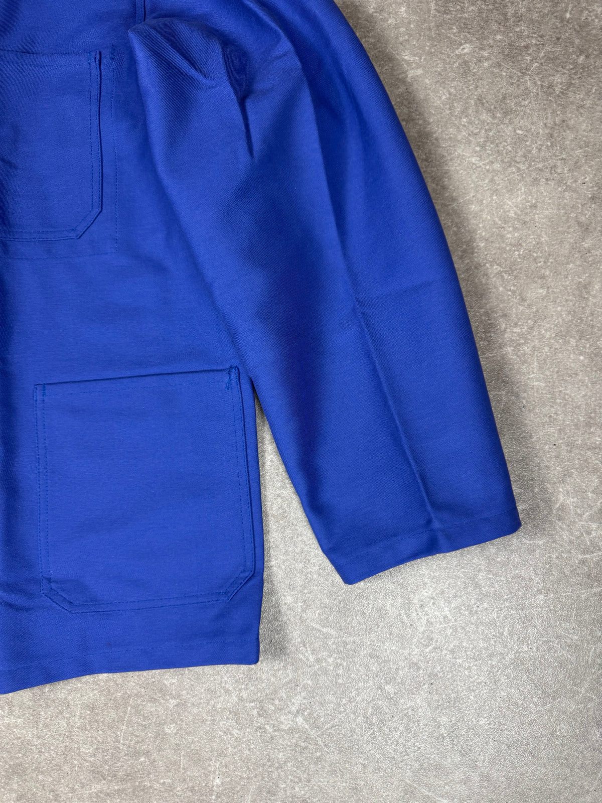 Vintage Arbeitsjacke Marquardt & Schulz Gr. 60 Blau Workwear Chore Jacket Berufsjacke