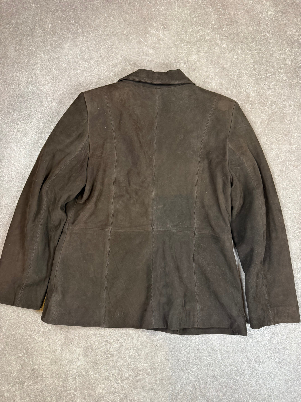 Ottimo Damen Lederblazer XL – Echtes Lammleder Braun Vintage