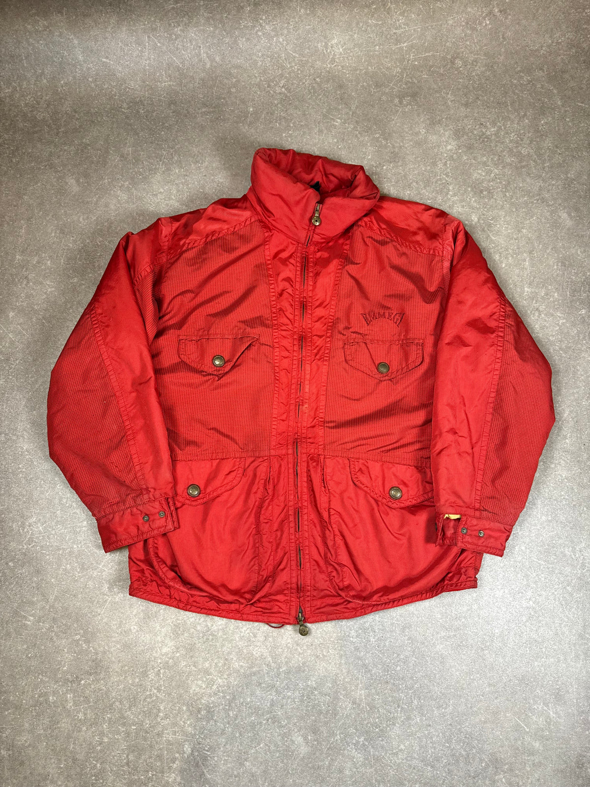 Vintage EMMEGI Outdoor Jacke Rot – Designed by Milos – 80er/90er Jahre