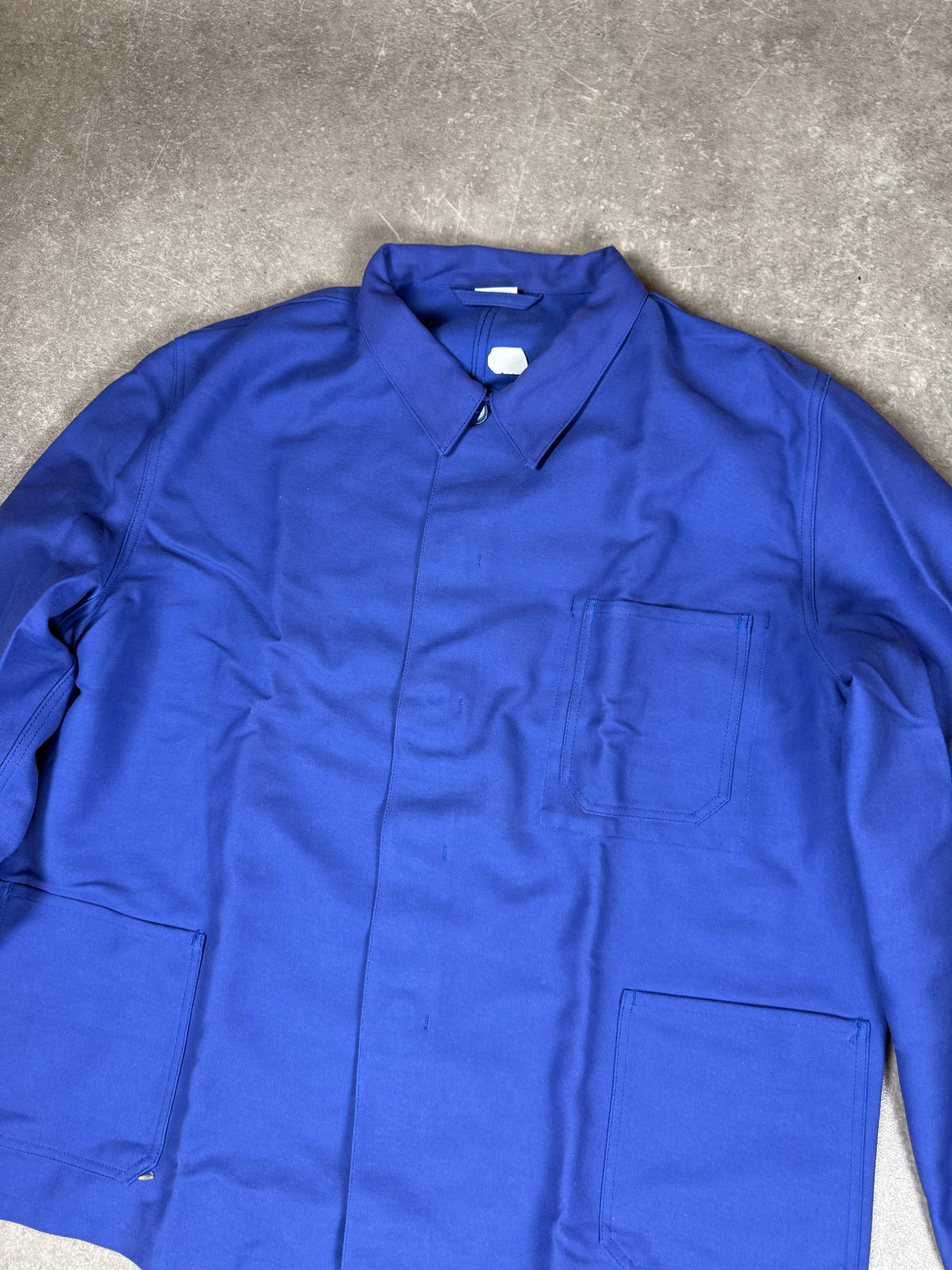 Vintage Arbeitsjacke Marquardt & Schulz Gr. 60 Blau Workwear Chore Jacket Berufsjacke