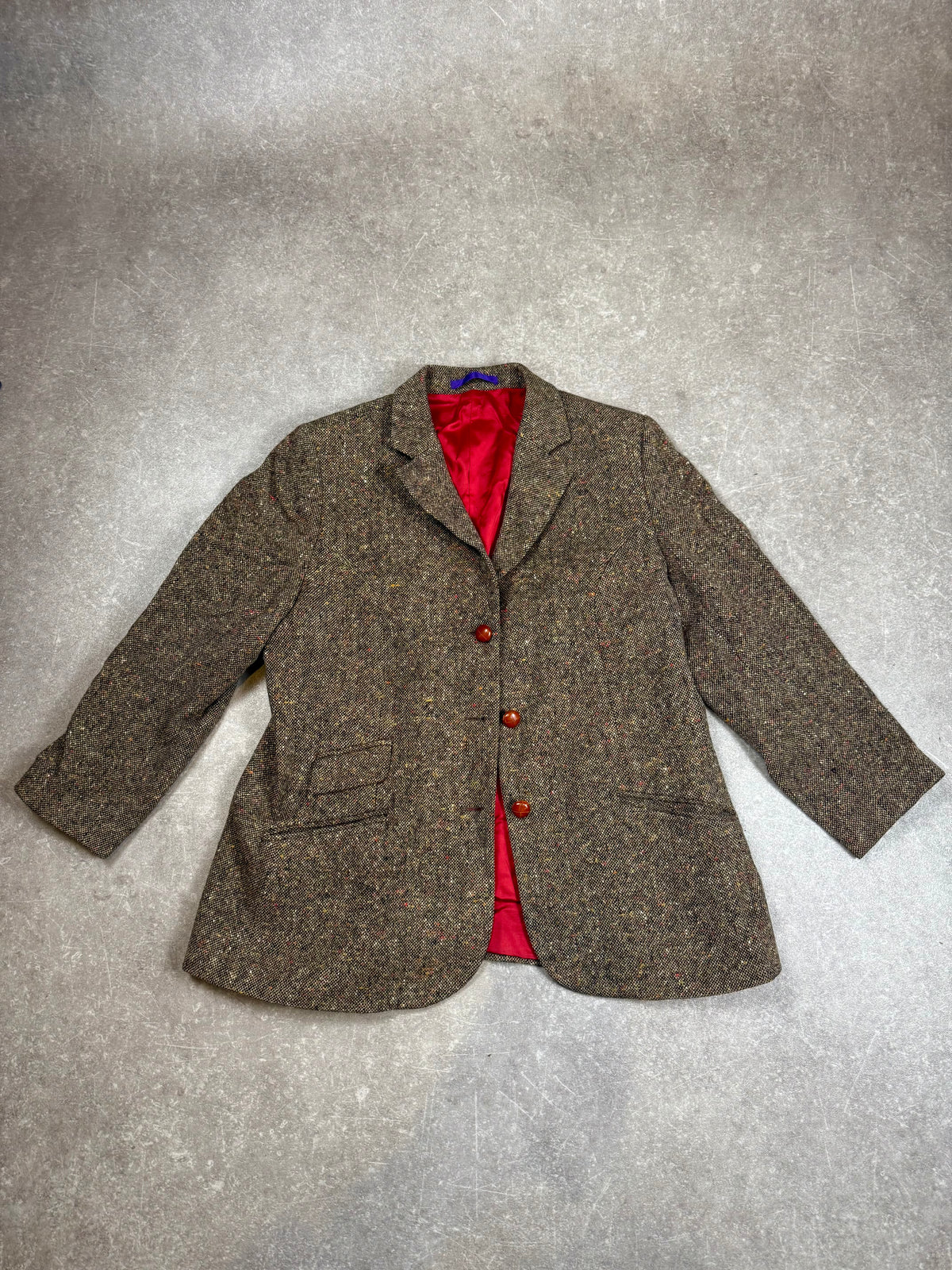 Vintage Charles Robertson Harris Tweed Blazer Gr. 44 – 100% Schurwolle Irland
