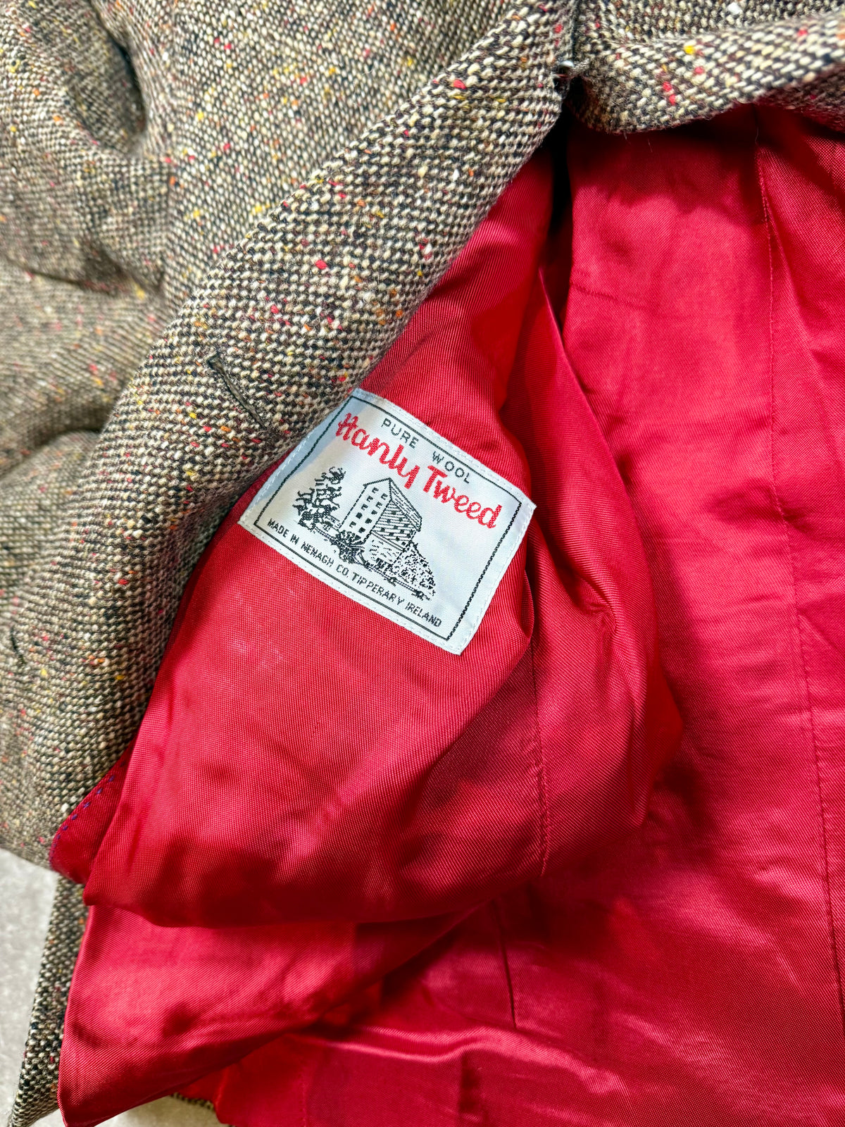 Vintage Charles Robertson Harris Tweed Blazer Gr. 44 – 100% Schurwolle Irland