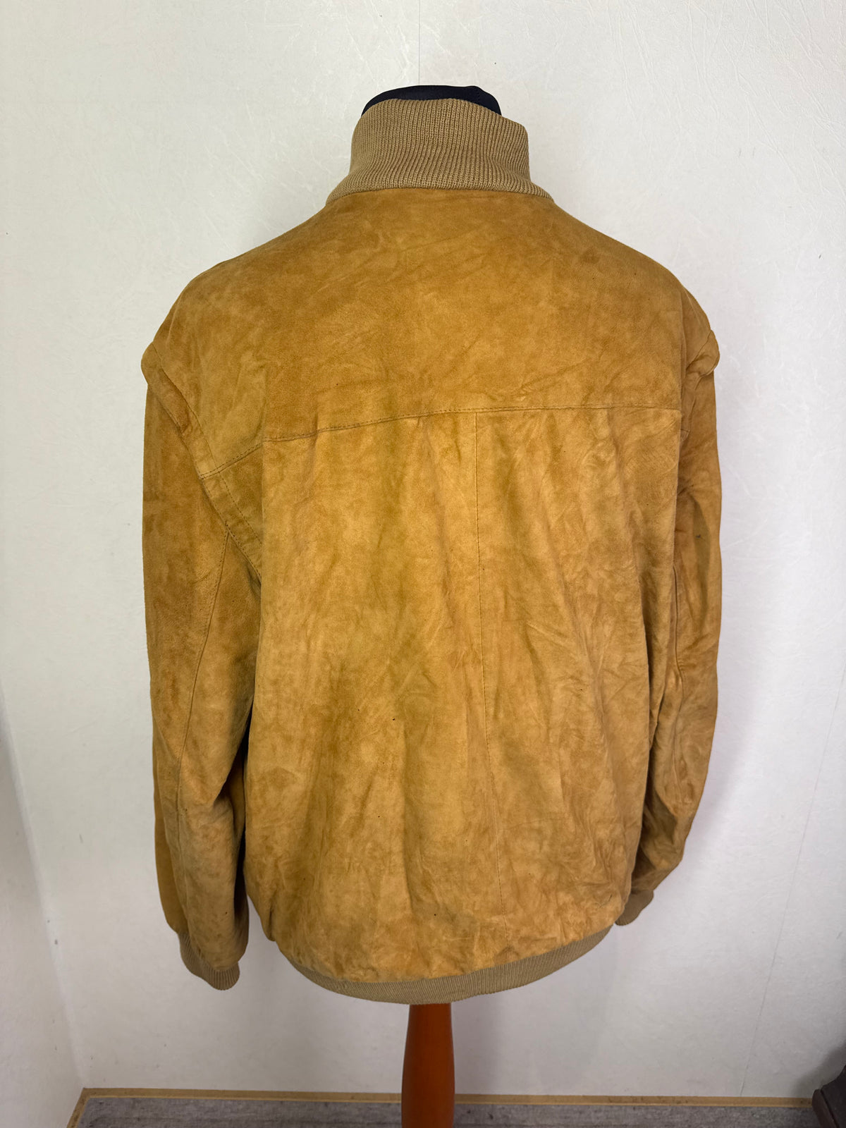Vintage Gucci Wildleder Lederjacke Bomberjacke Braun Herren Gr. 54 Suede Blouson