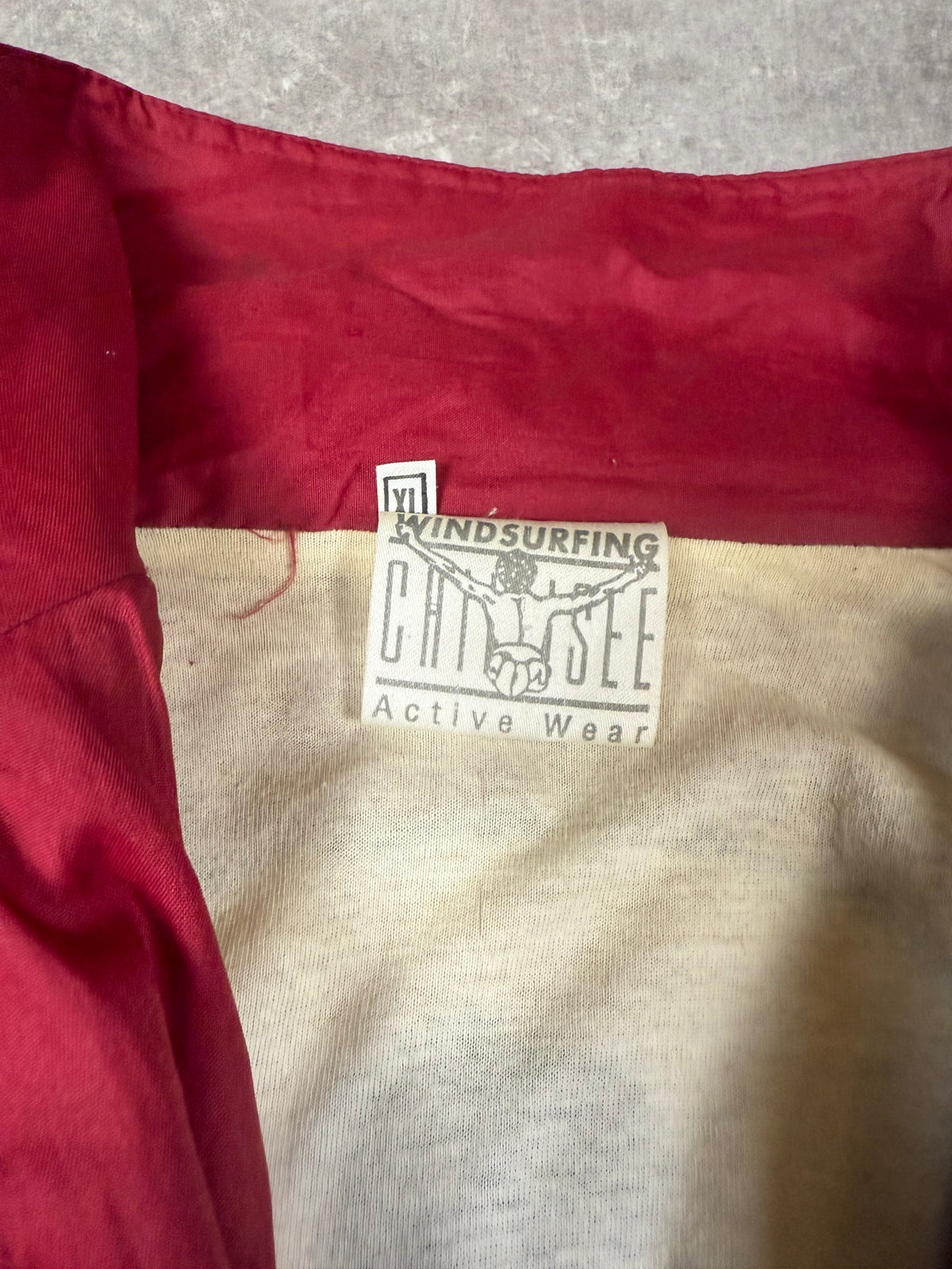Vintage Chiemsee Windsurfing Trainingsanzug 90er Rot Jacke & Hose Gr. M