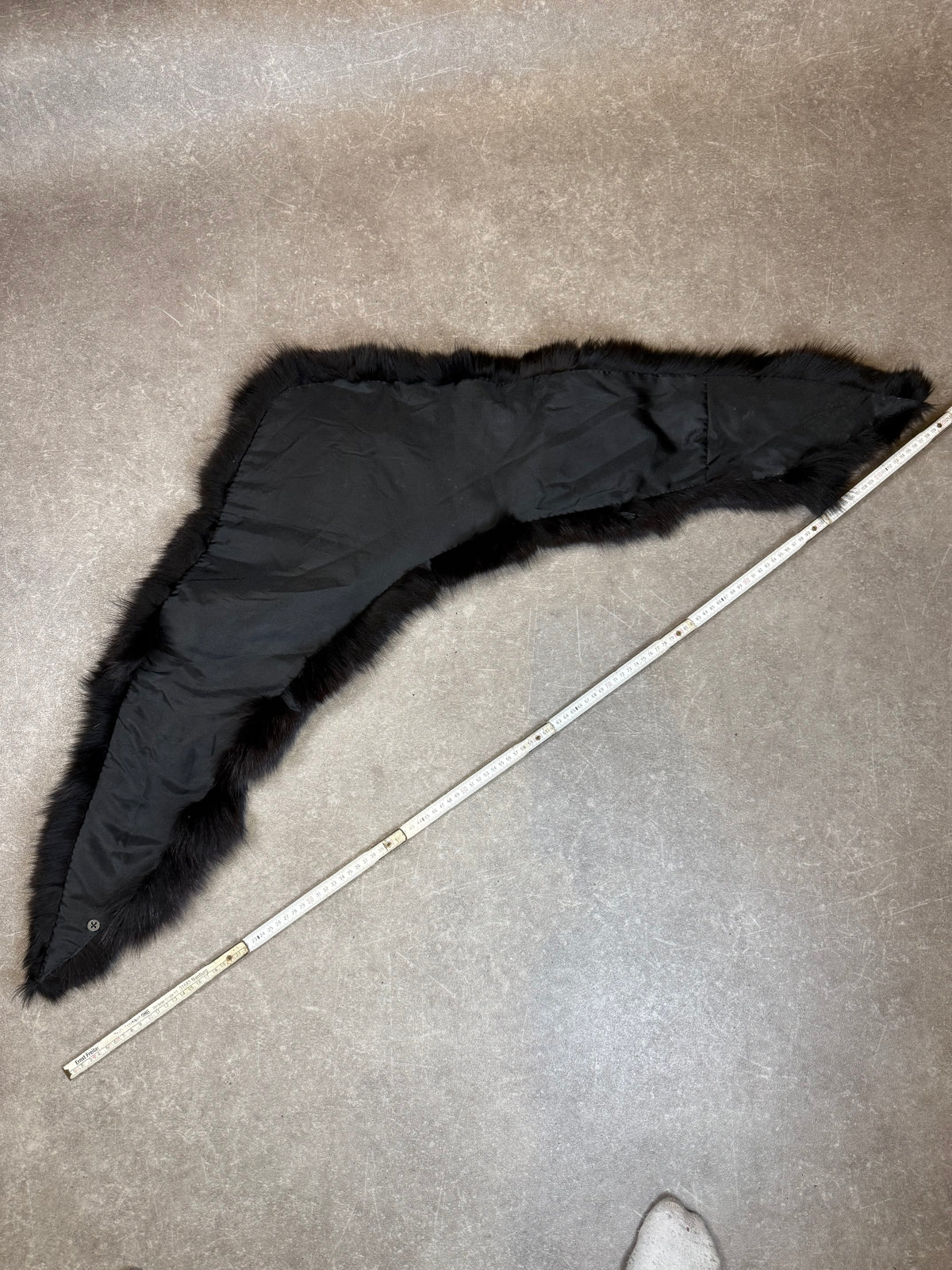 Vintage Nerz Pelzstola Schwarz Echtfell Pelzkragen Mink Fur ca. 120 cm