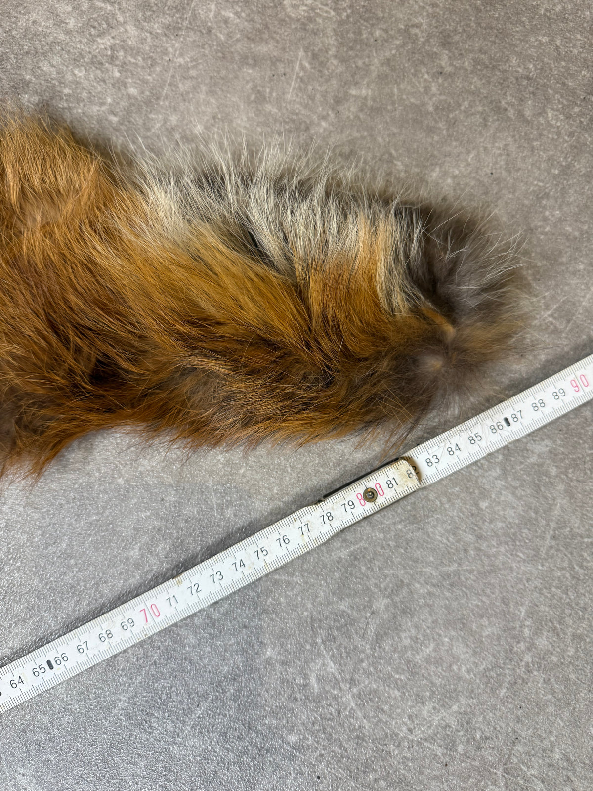 Vintage Rotfuchs Pelzstola Echtfell Fuchs Fellkragen Pelzschal Damen ca. 90 cm