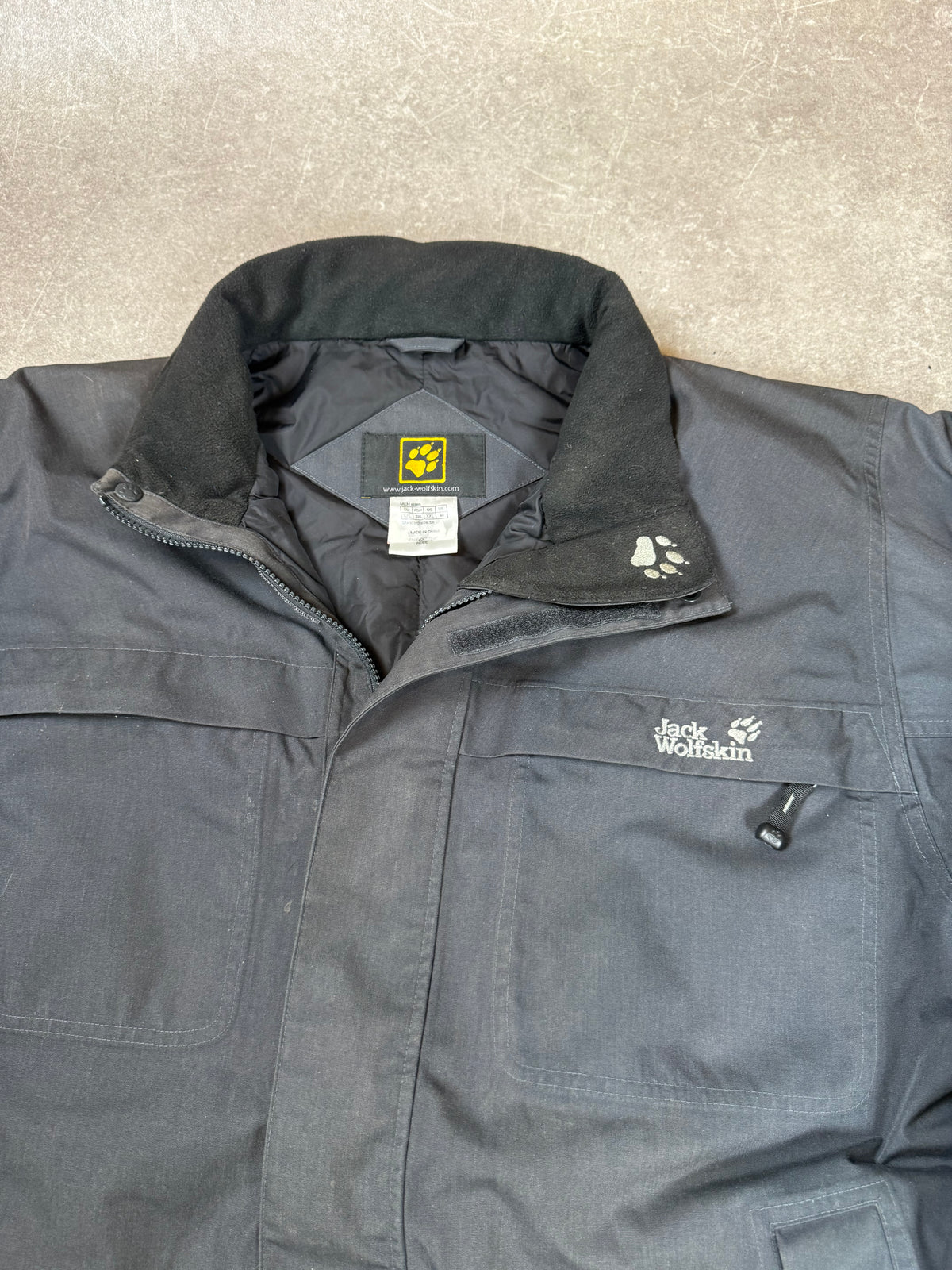 Jack Wolfskin TEXAPORE Herren Outdoorjacke Schwarz XXL Gr. 58