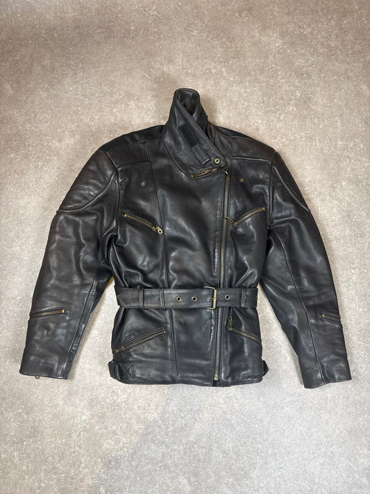 Held Vintage Motorrad Lederjacke Gr. 38 Schwarz Echtleder Biker Perfecto