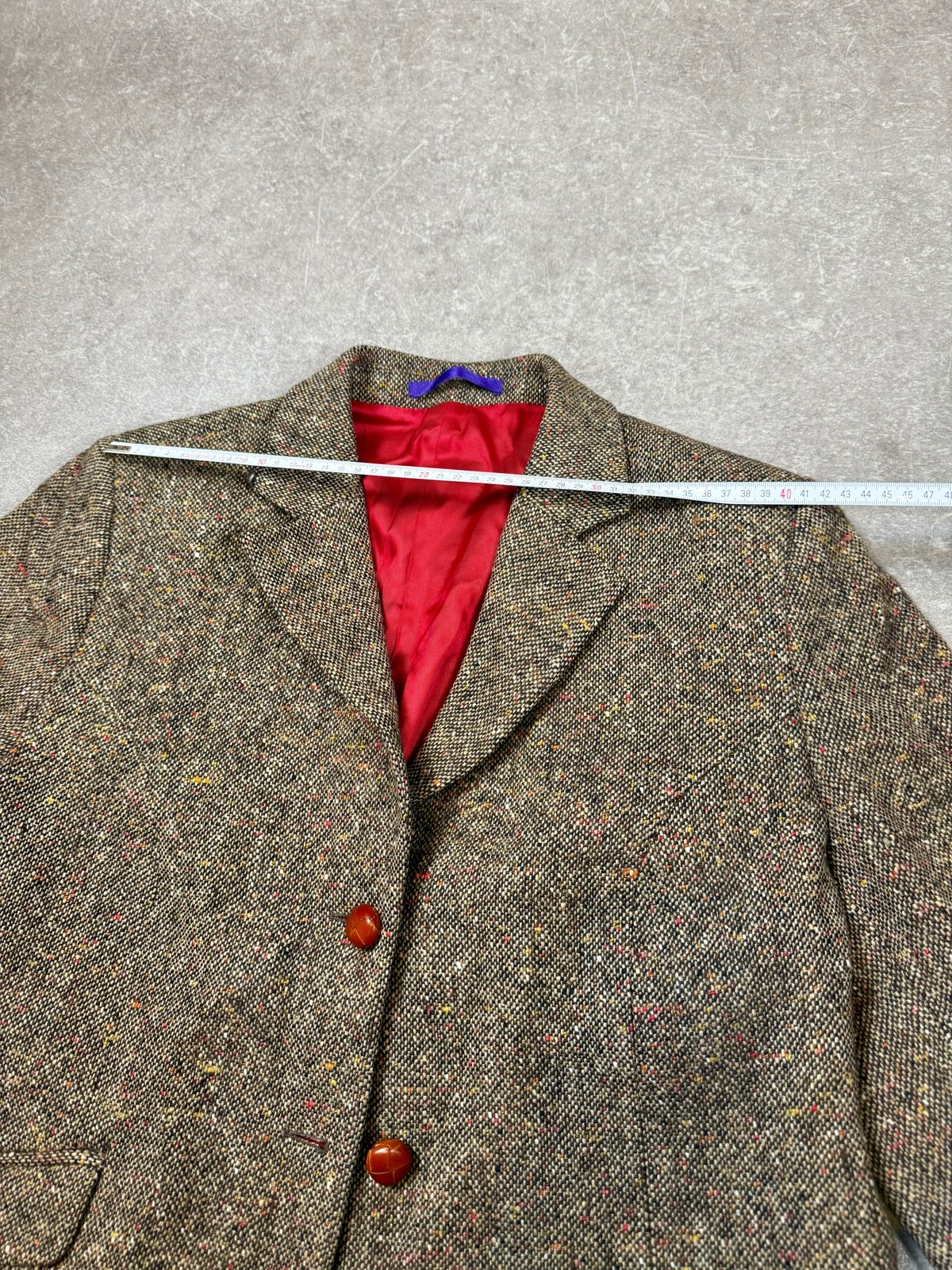 Vintage Charles Robertson Harris Tweed Blazer Gr. 44 – 100% Schurwolle Irland