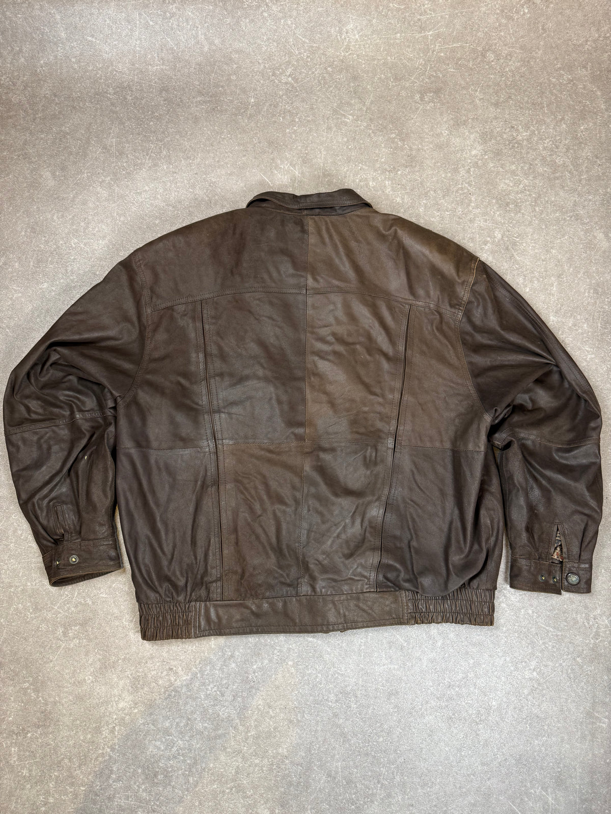 Vintage Richard Ranke Lederjacke Herren Gr. 58 Dunkelbraun 80er/90er