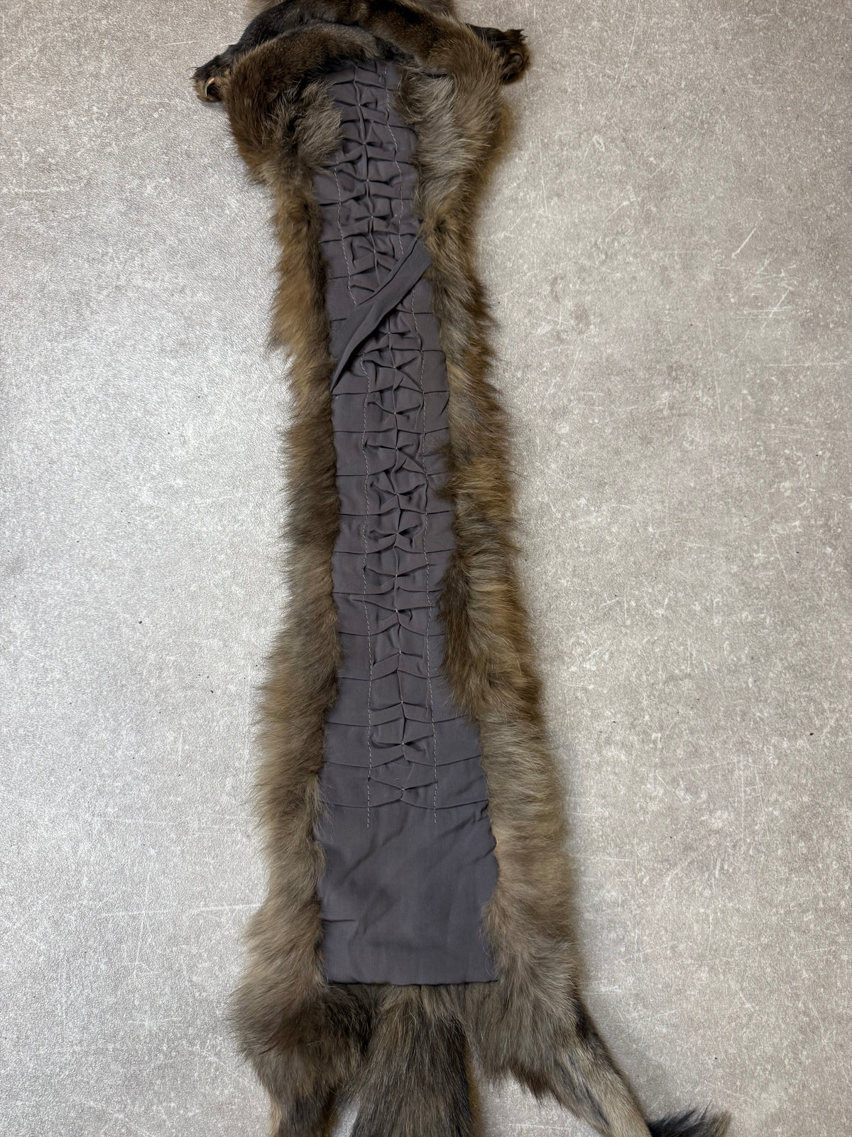 Vintage Fuchsschal Echtfell Fuchs Stola Pelzschal Mit Kopf Pfoten & Schweif Braun Real Fur Fox Scarf