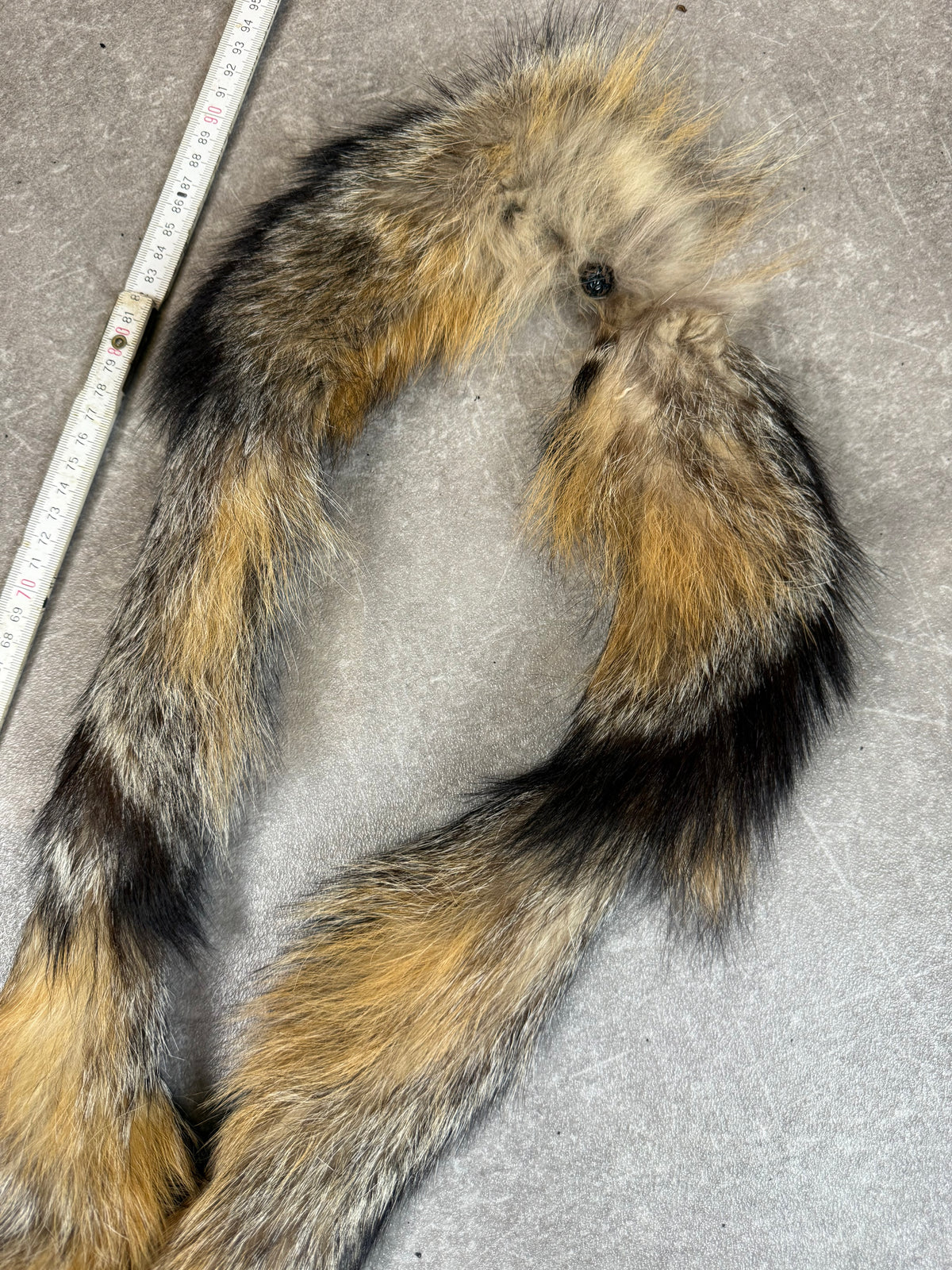 Vintage Rotfuchs Pelzschal Echtfell Fuchs Stola 110 cm Fox Fur Schal Boho