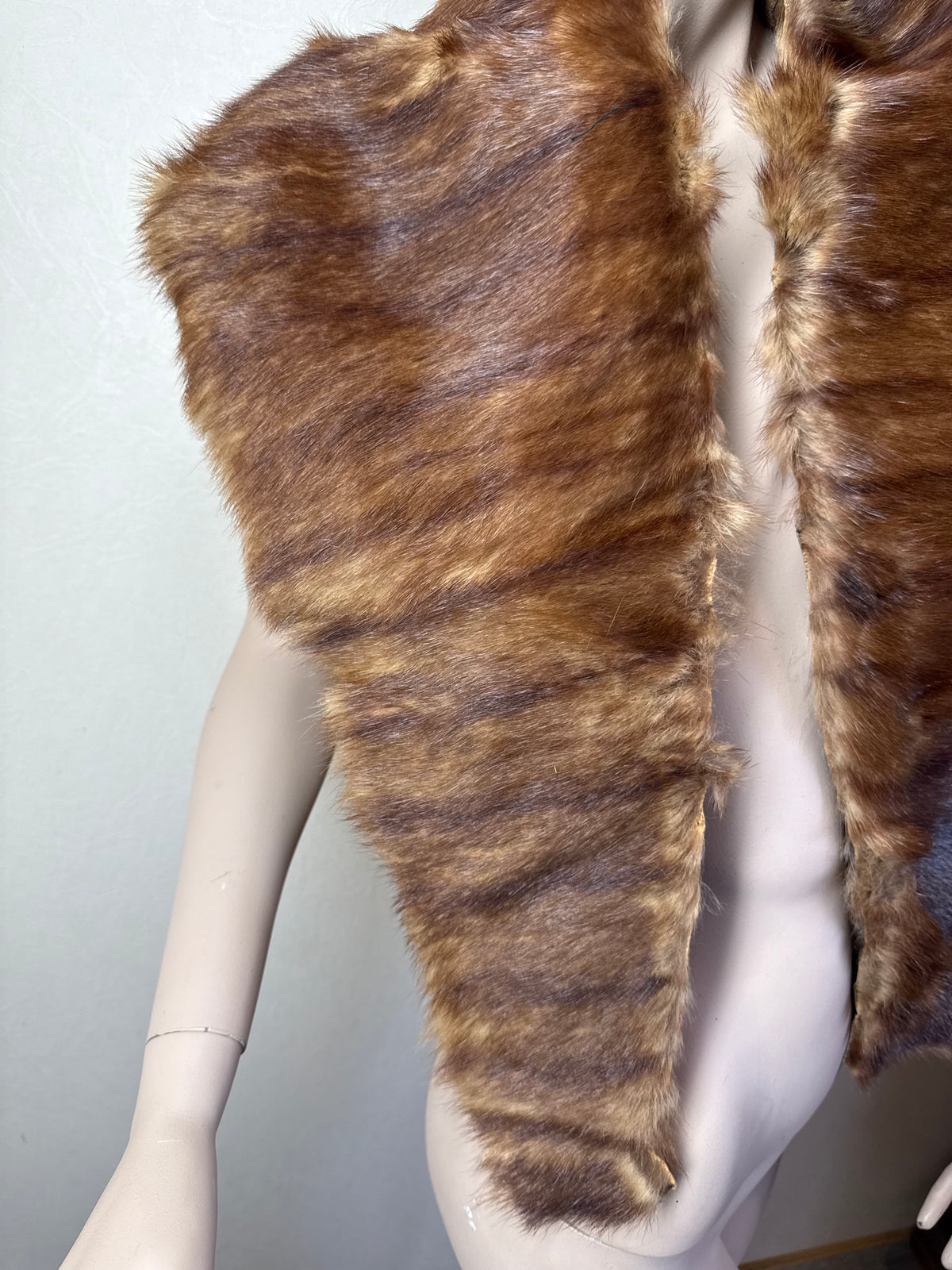 Vintage Nerz Pelzstola Braun Echtfell Mink Schulterkragen A.H.S. American Mink ca. 130 cm