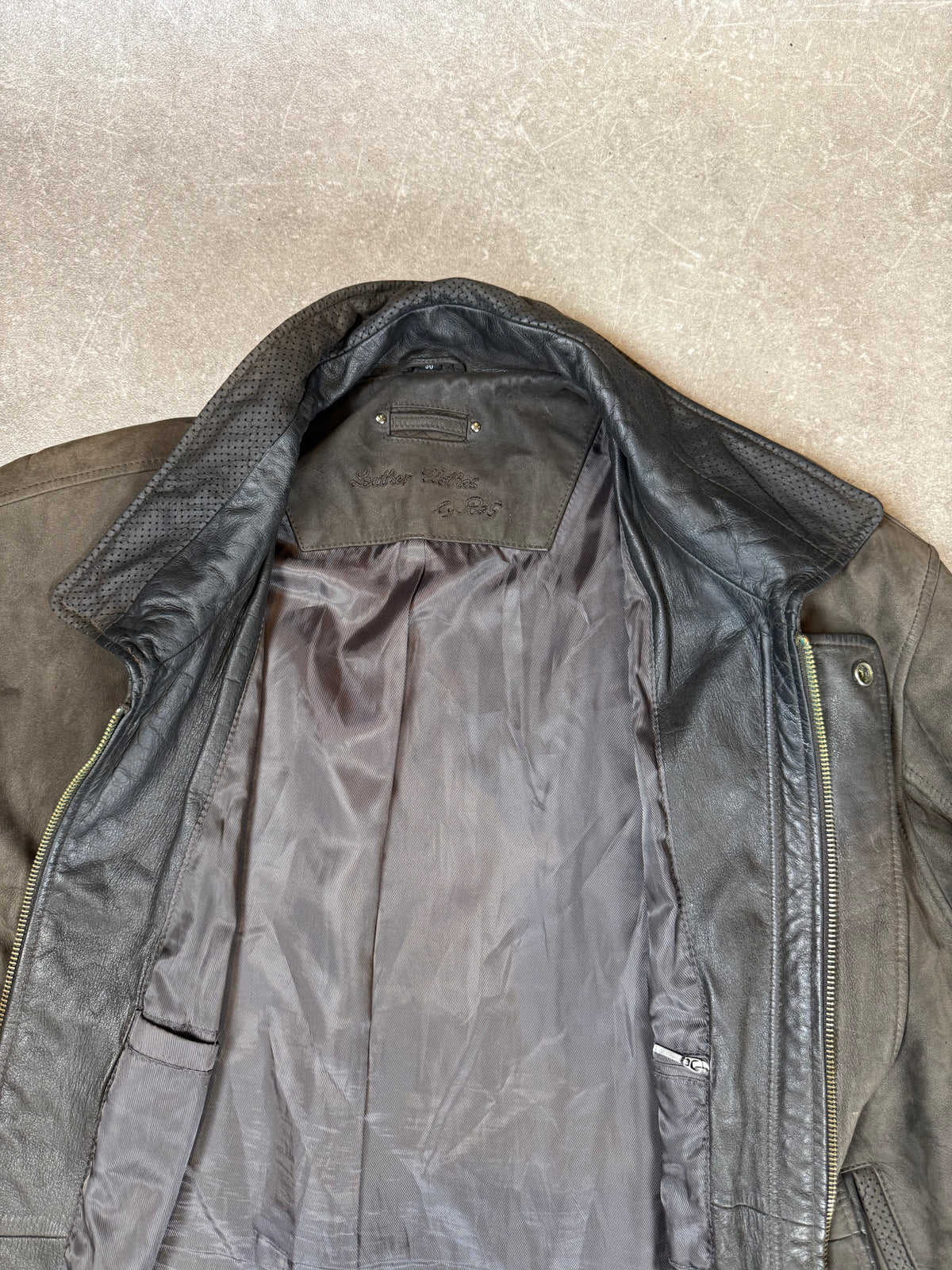 Leather Deluxe by P&G Herren Lederjacke Gr. 30 – Echtleder Braun Vintage