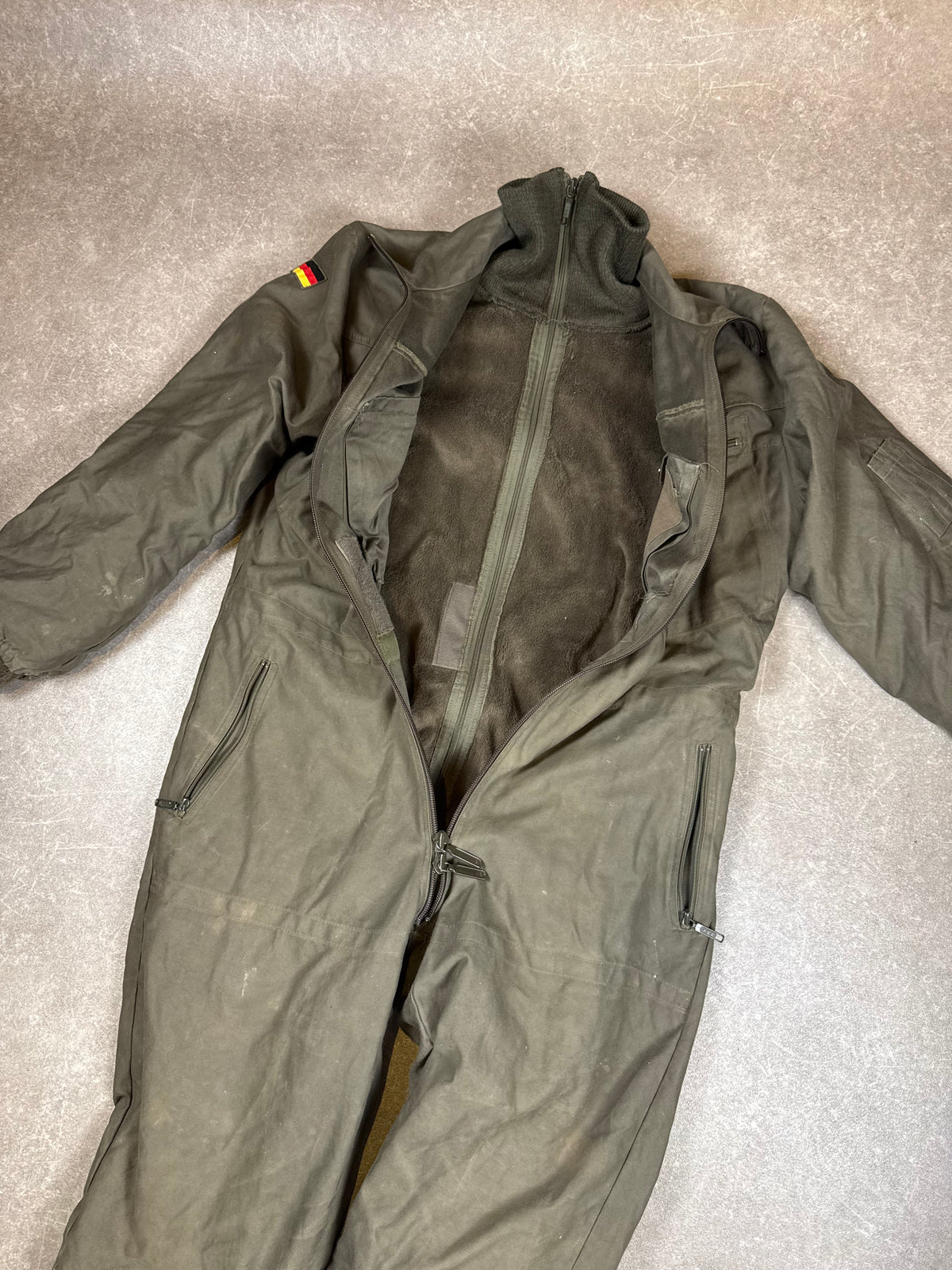 Bundeswehr Fliegerkombi 1985 Gr. 7 Scharrer Pilot Overall mit Innenfutter Vintage