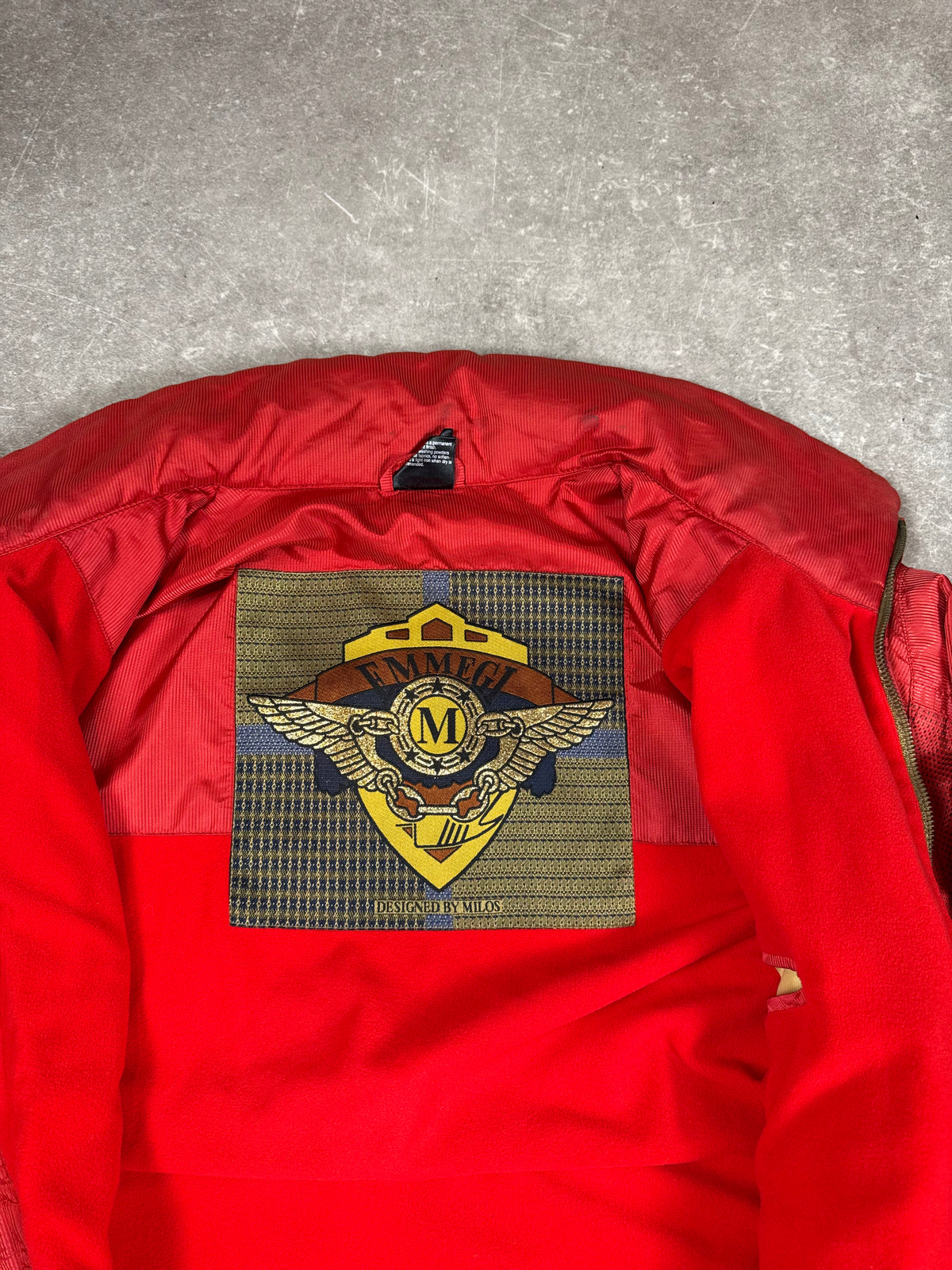 Vintage EMMEGI Outdoor Jacke Rot – Designed by Milos – 80er/90er Jahre