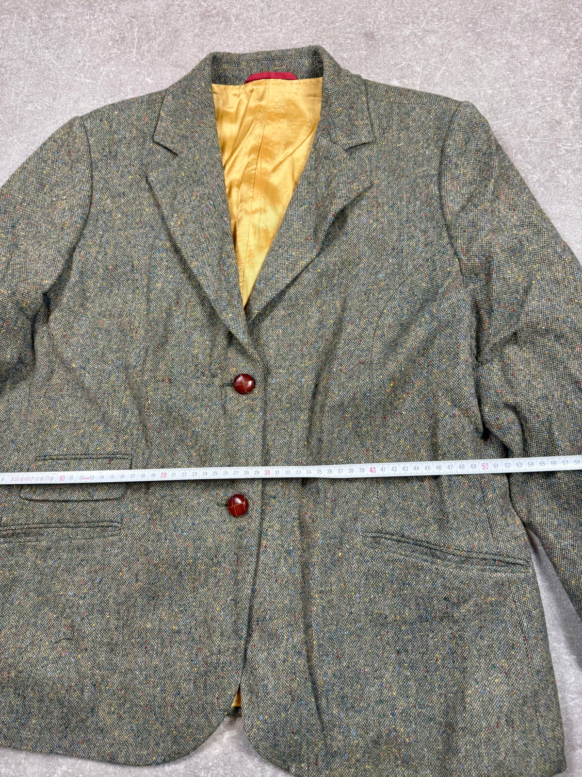 Vintage Donegal Tweed Damen Blazer Gr. 44 – 100% Schurwolle Made in Ireland