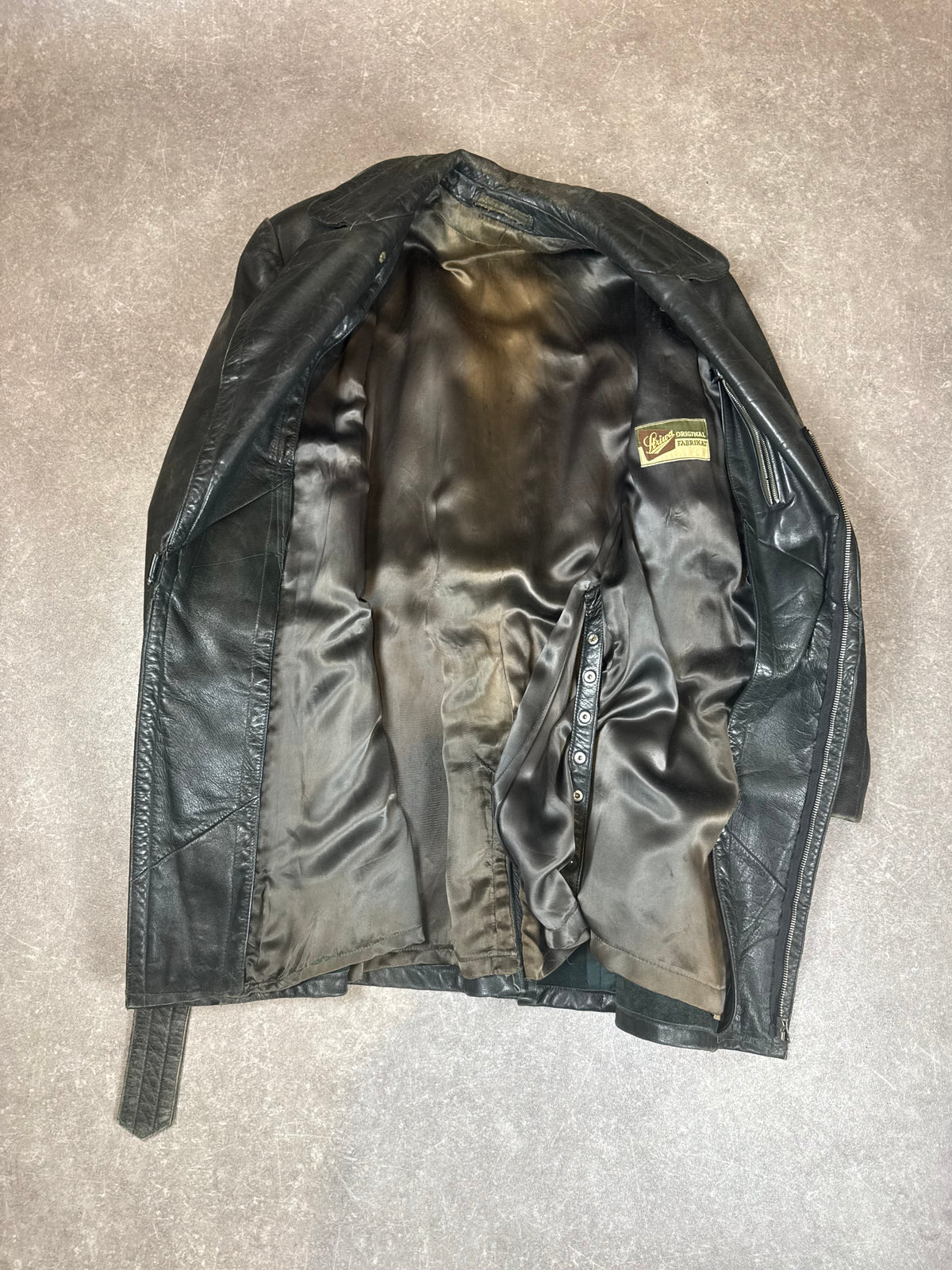 Held Vintage Motorrad Lederjacke Gr. 38 Schwarz Echtleder Biker Perfecto