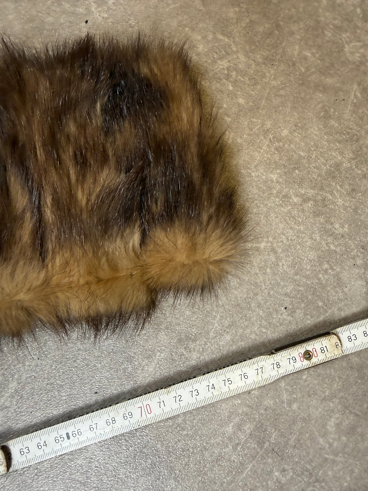 Vintage Nerz Pelzstola Braun Echtfell Mink Fur Schulterkragen ca. 80 cm