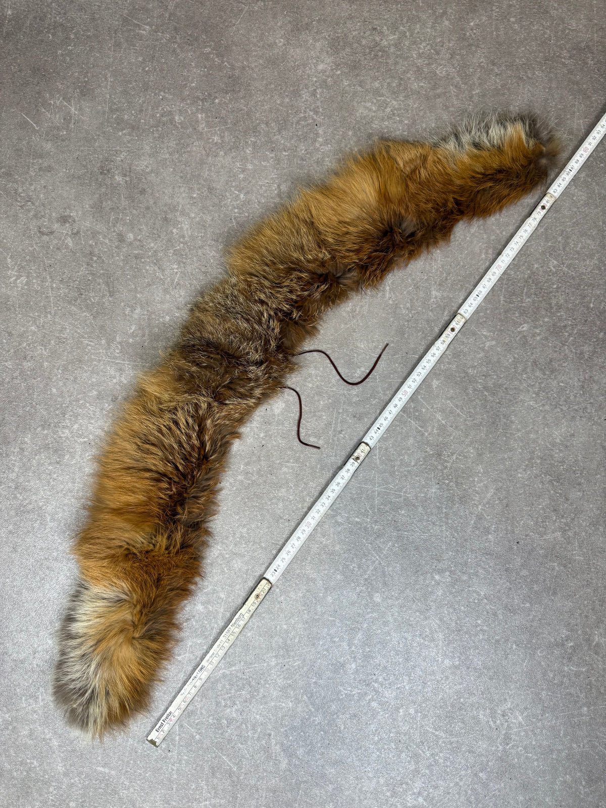 Vintage Rotfuchs Pelzstola Echtfell Fuchs Fellkragen Pelzschal Damen ca. 90 cm
