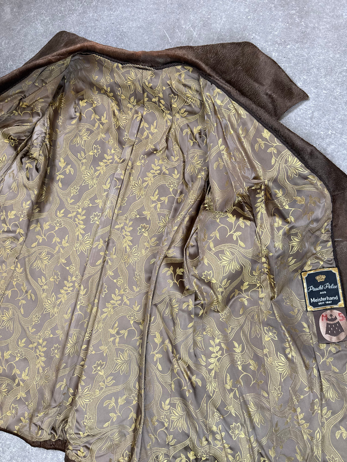 Vintage Echtpelz Mantel Damen Braun – Pracht-Pelze Meisterhand – 86 cm