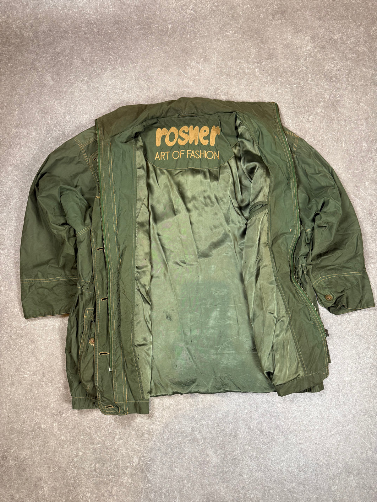 Vintage Rosner Art of Fashion Jacke Olivgrün – Field Utility Jacket