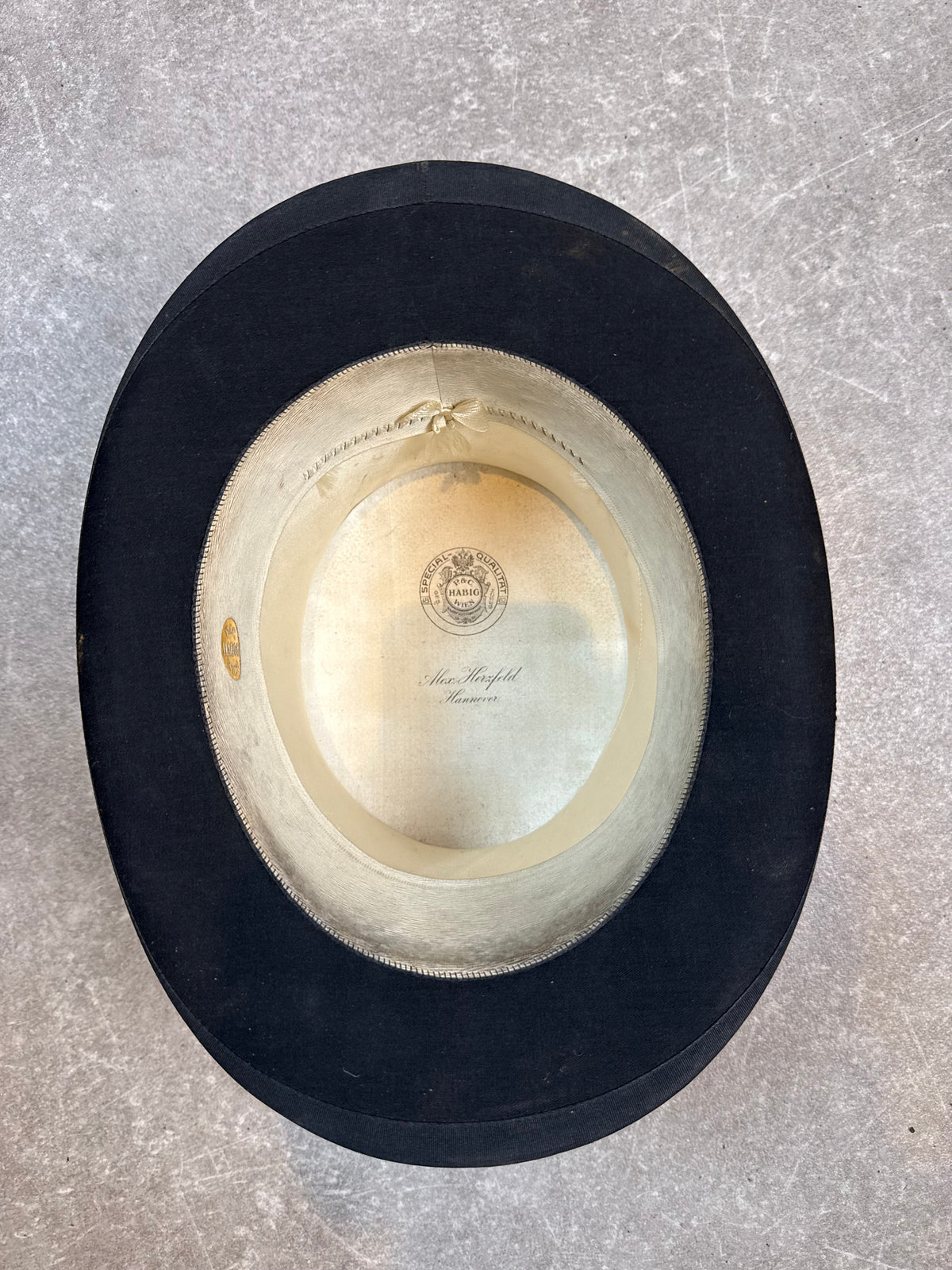 Antiker P. & C. Habig Wien Zylinder Chapeau Claque? Max Herzfeld Hannover um 1900