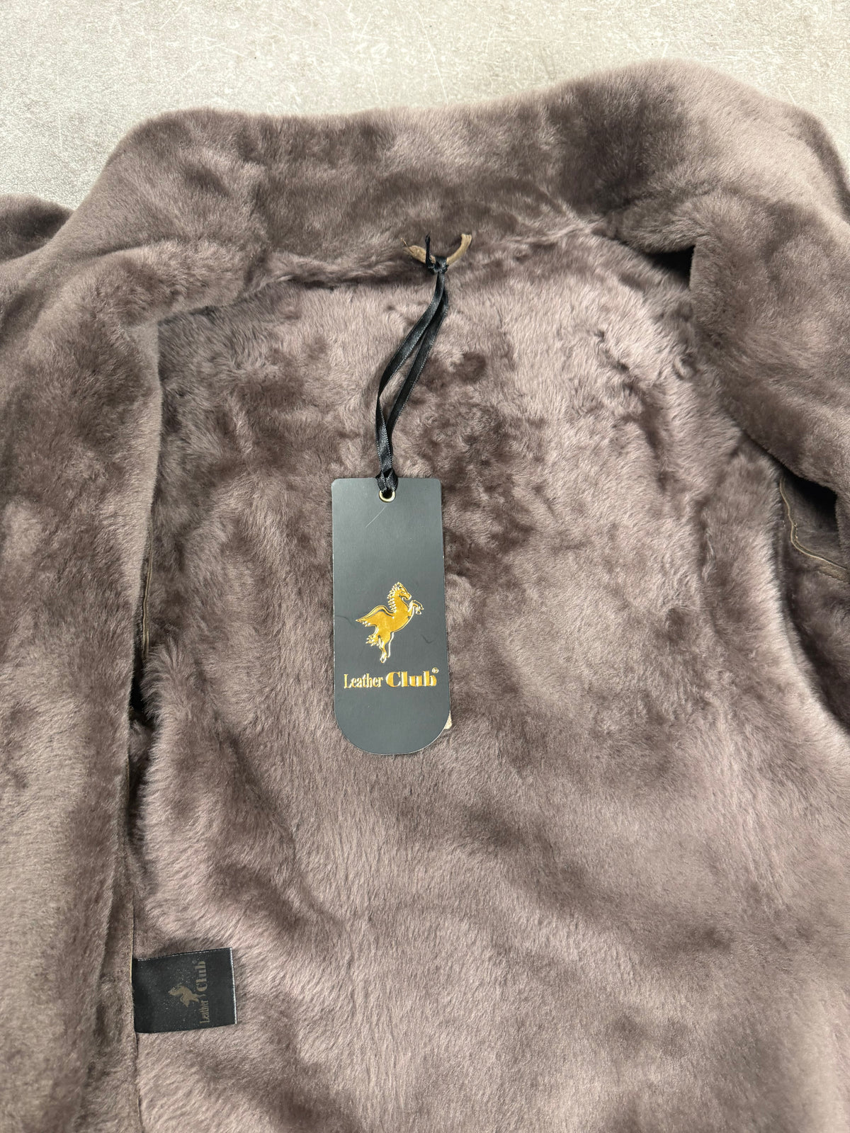 Leather Club Damen Lammfelljacke Braun Echtleder Shearling Gr. 45