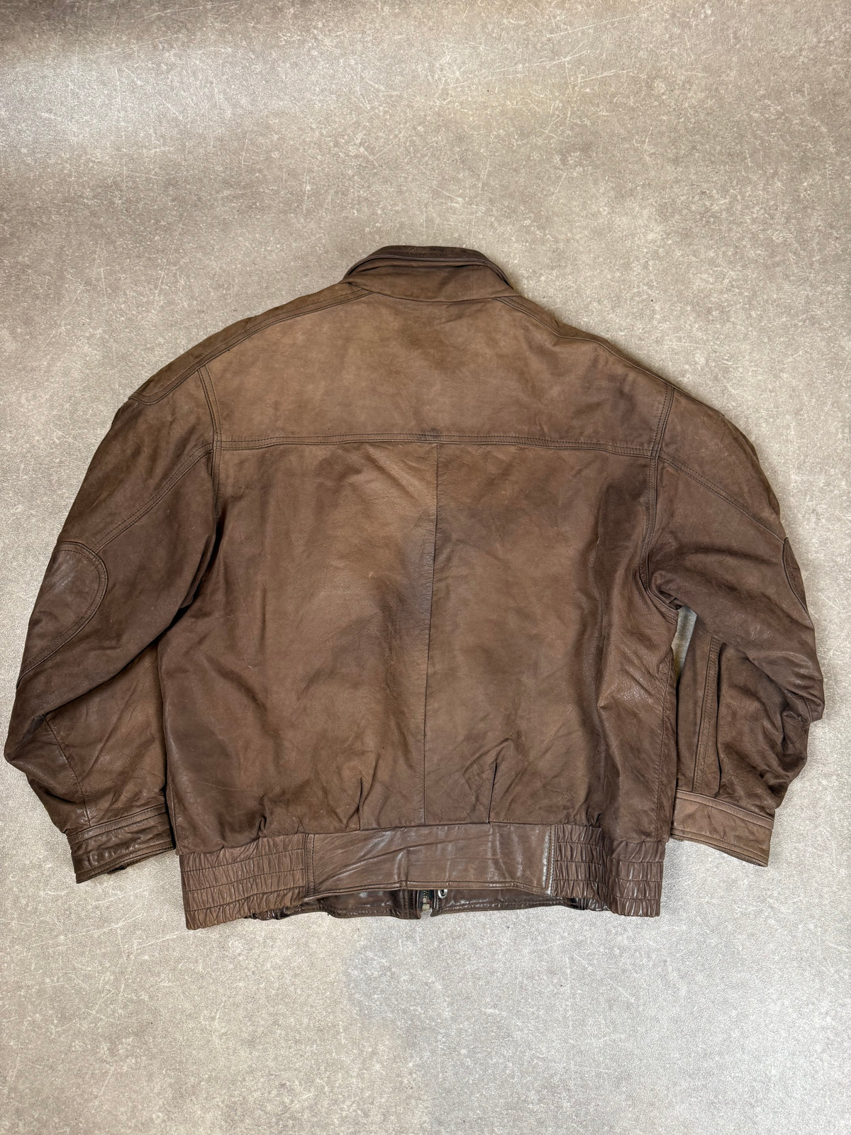 Vintage Herren Lederjacke Der Lederer Beachy Gr. 48 Braun Echtleder 80er/90er