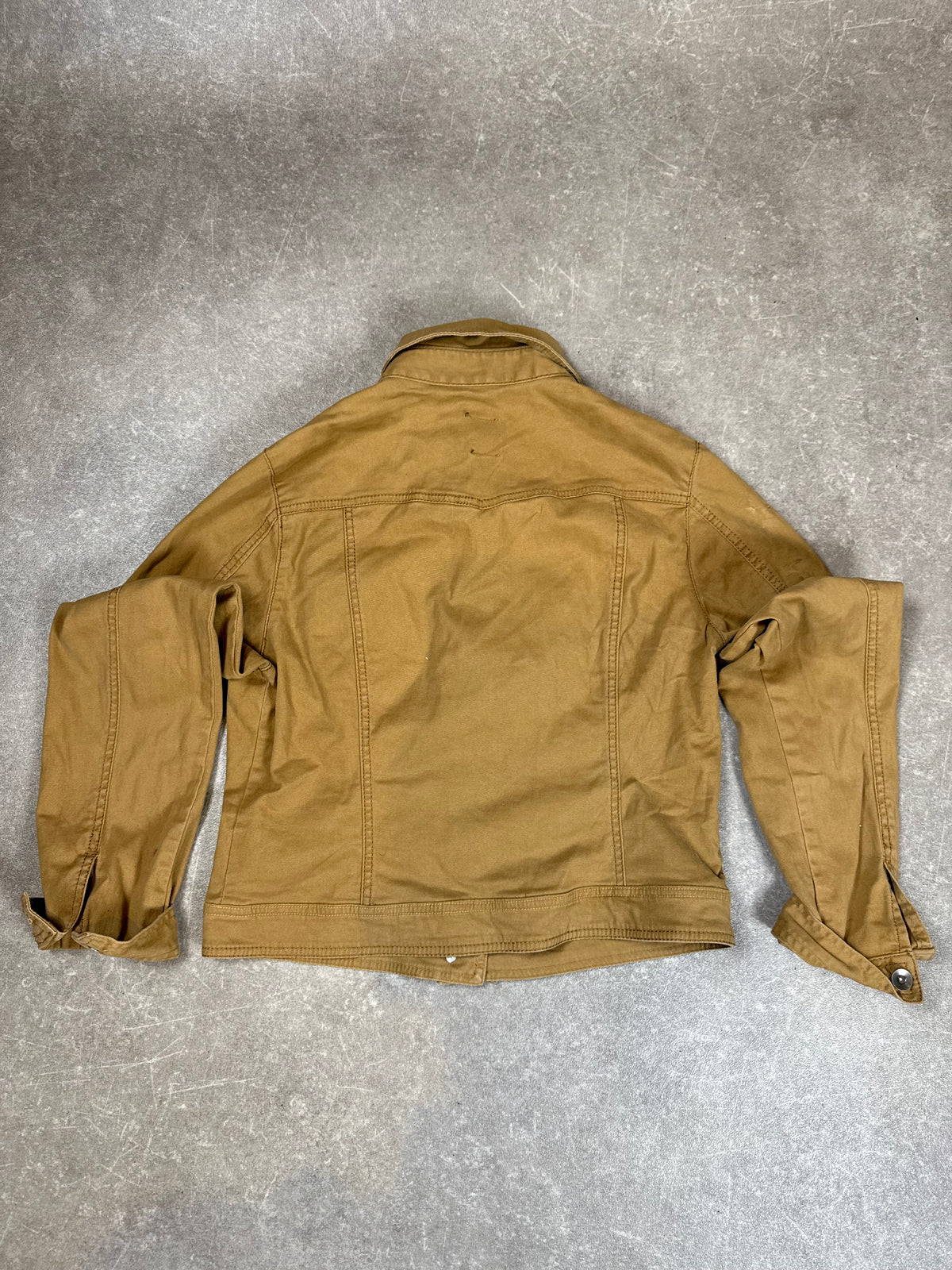 Pimkie Damen Jeansjacke Camel Ocker Gr. 40 – kurze Truckerjacke