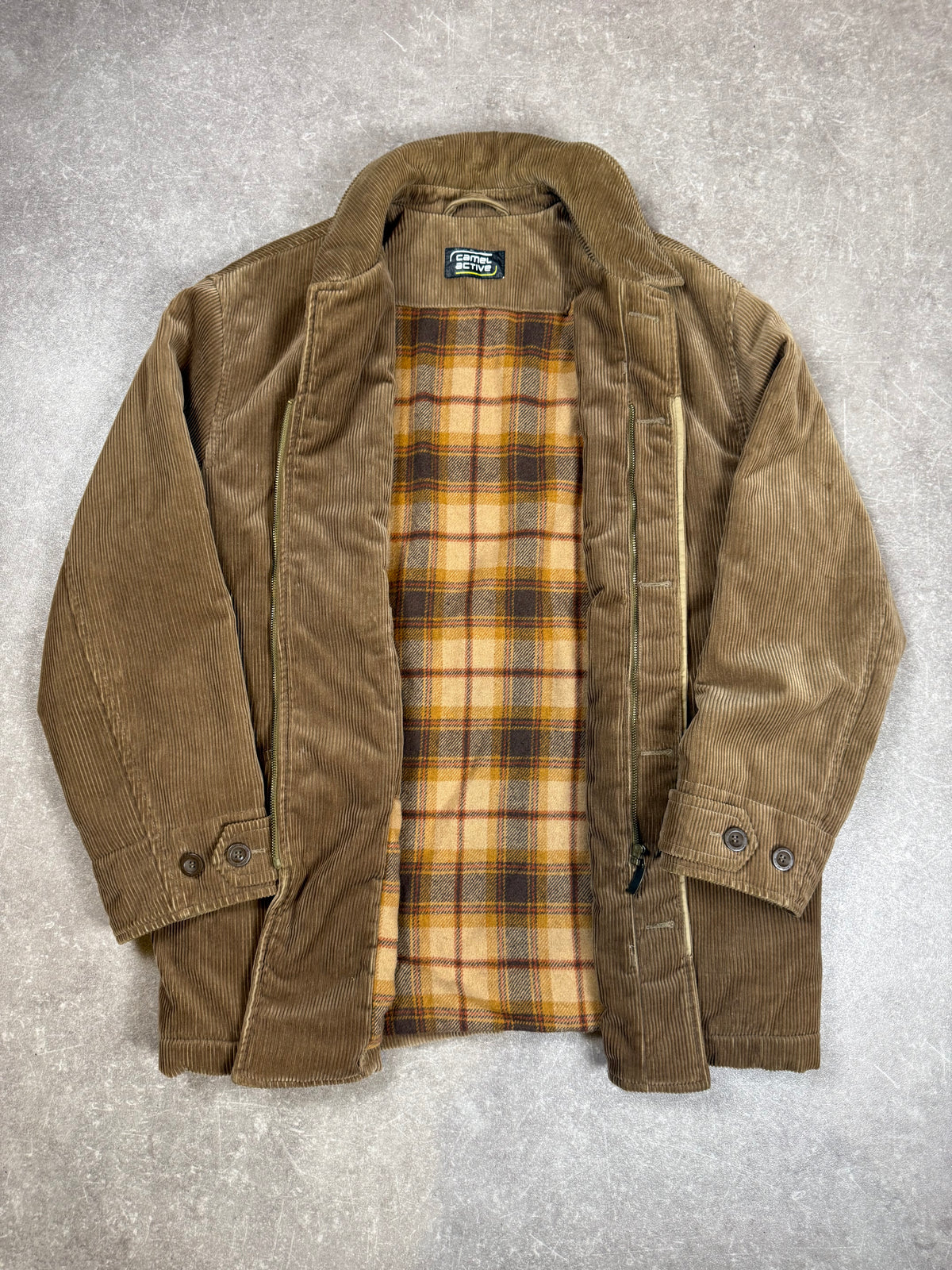Camel Active Herren Cordjacke Braun Vintage Outdoor Jacke