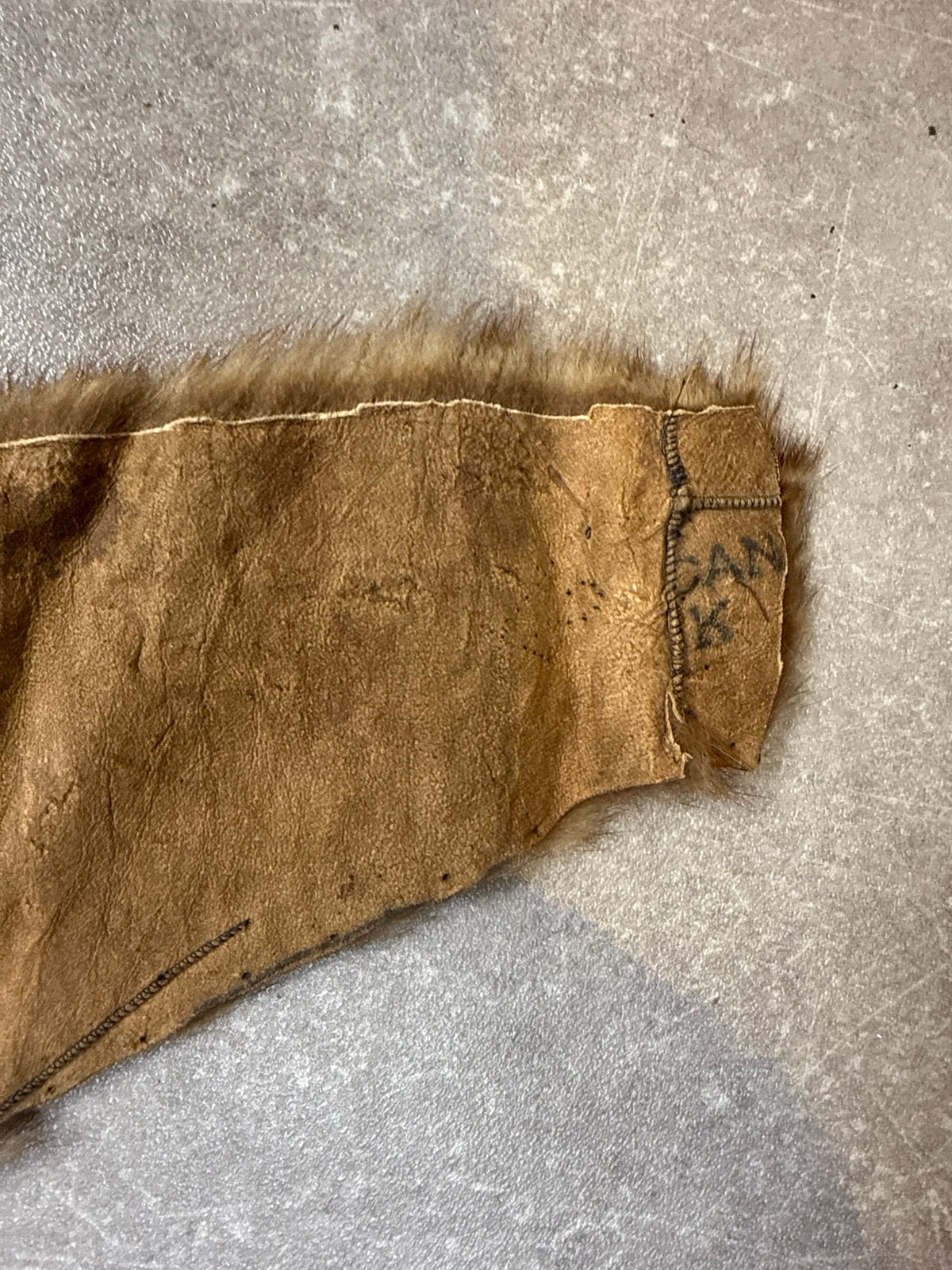 Vintage Nerz Pelzstola Braun Echtfell Mink Schulterkragen A.H.S. American Mink ca. 130 cm