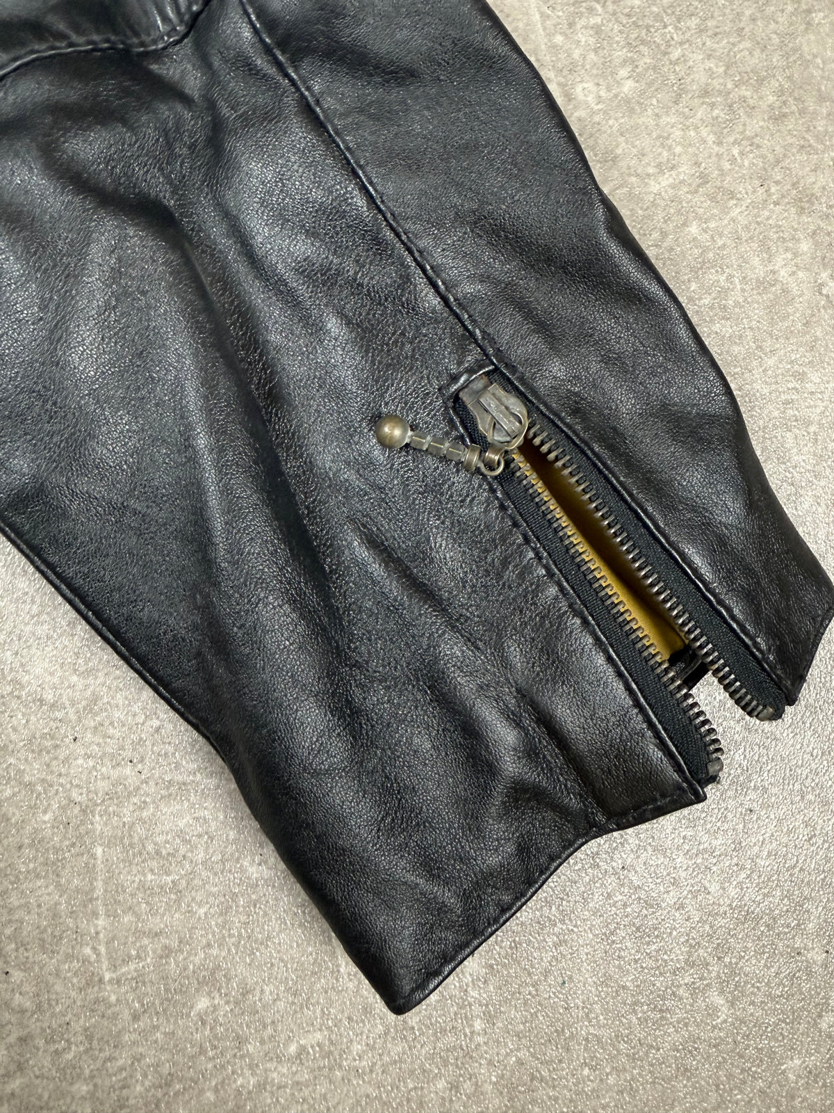 Vintage MISS JOY Damen Lederjacke Gr. 44 Schwarz Echtleder Kurzjacke 80er/90er