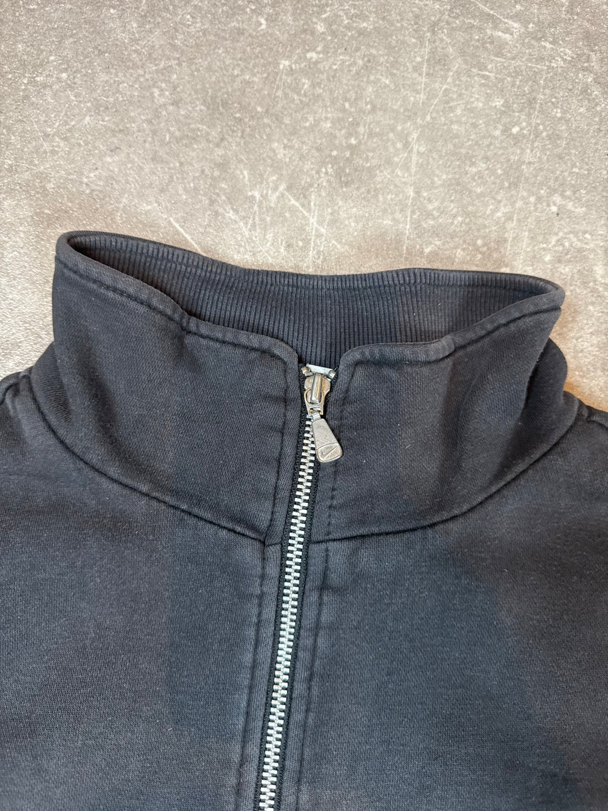 Nike Vintage Y2K Sweatjacke Gr. L Schwarz Full Zip Track Jacket Swoosh