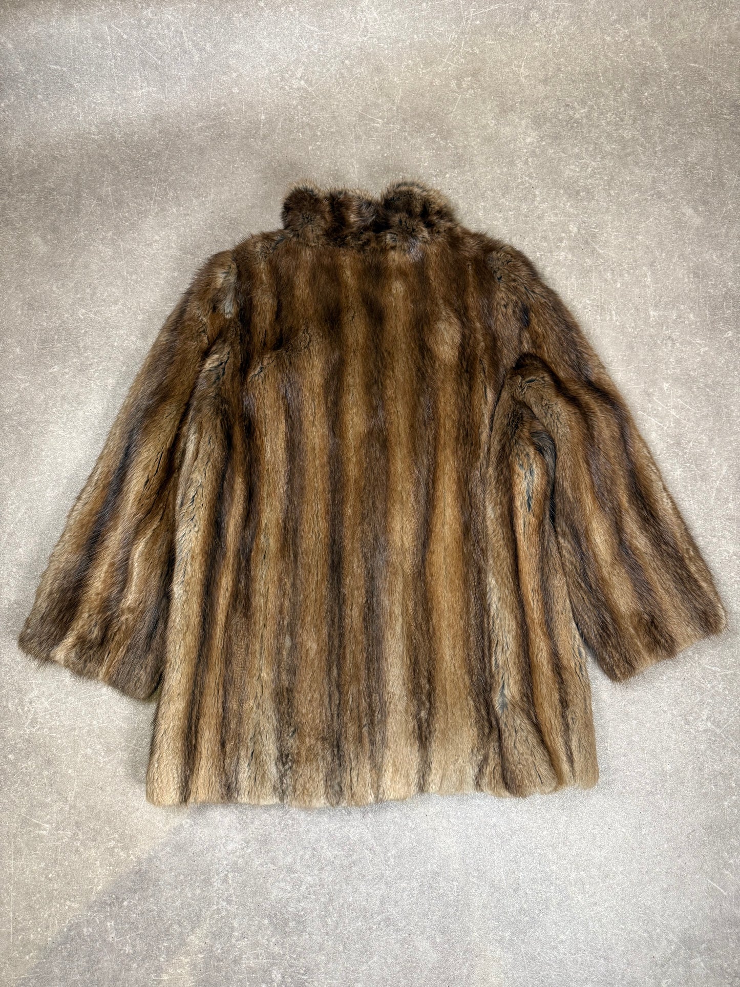 Echter Steinmarder Pelzmantel Vintage Braun Damen Gr. M Echtpelz Brümack Nienburg