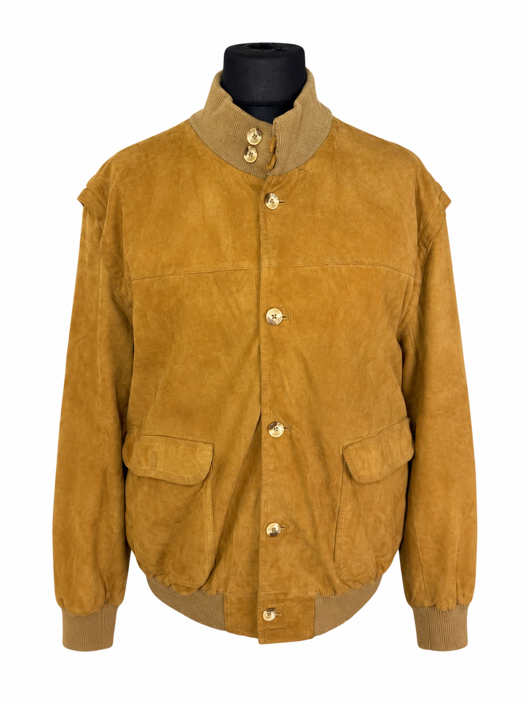 Vintage Gucci Wildleder Lederjacke Bomberjacke Braun Herren Gr. 54 Suede Blouson