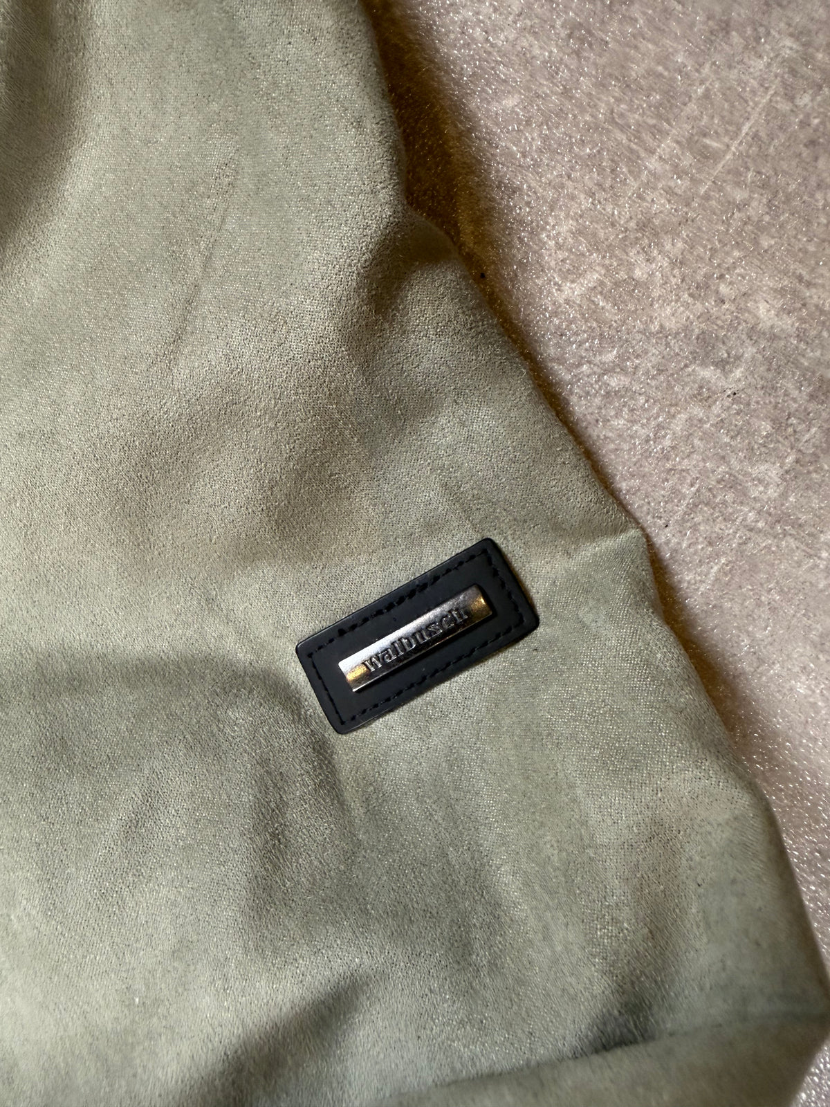 Walbusch Ultraskin Herrenjacke Salbeigrün – Veloursoptik Freizeitjacke