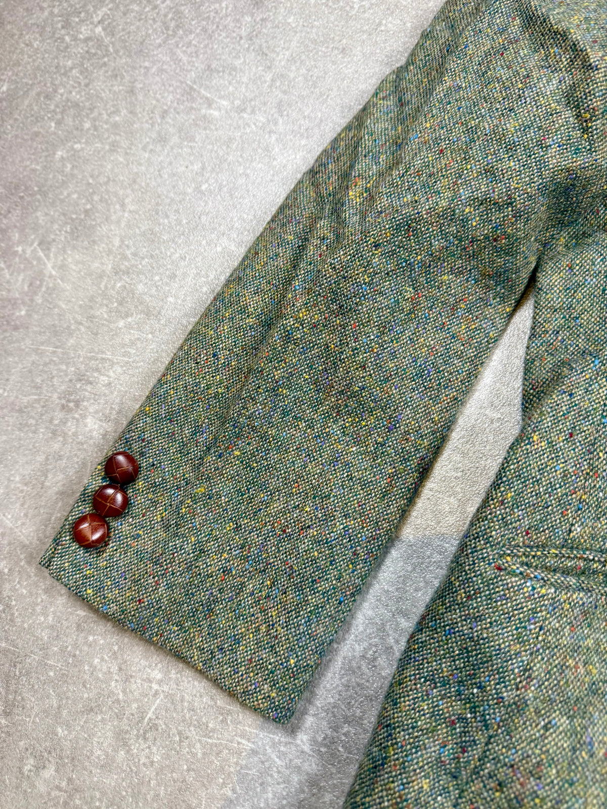 Vintage Donegal Tweed Damen Blazer Gr. 44 – 100% Schurwolle Made in Ireland