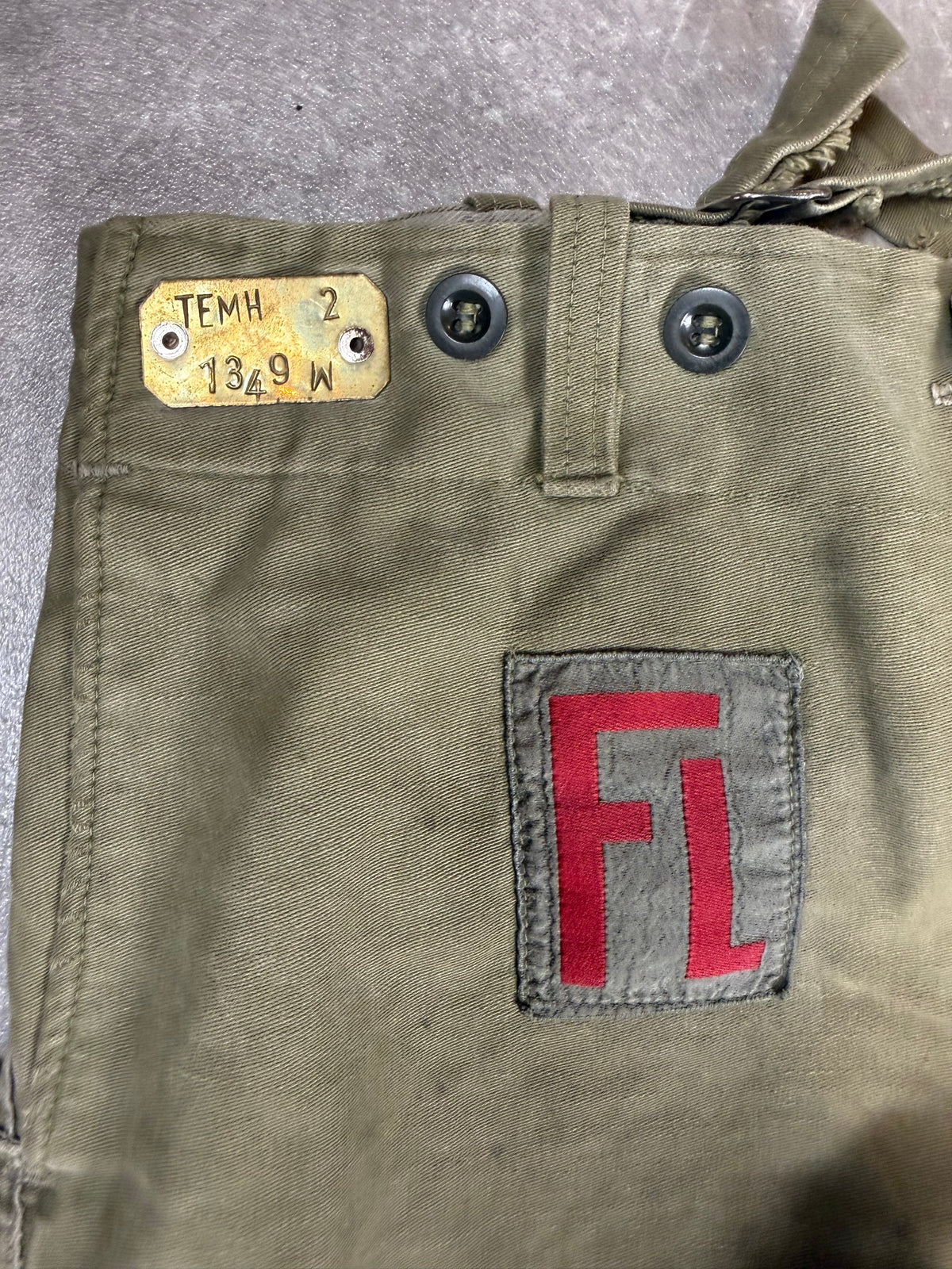 Vintage PROBAN Flammschutz Arbeitshose Oliv – Industrie Feuerwehr Workwear