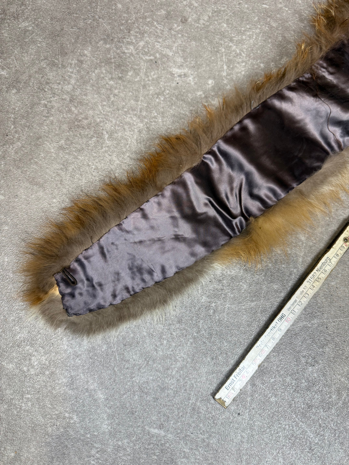 Vintage Rotfuchs Pelzstola Echtfell Fuchs Fellkragen Pelzschal Damen ca. 90 cm