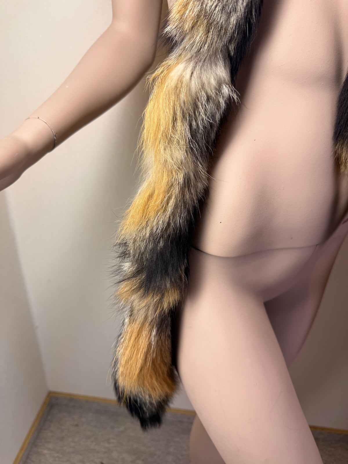Vintage Rotfuchs Pelzschal Echtfell Fuchs Stola 110 cm Fox Fur Schal Boho