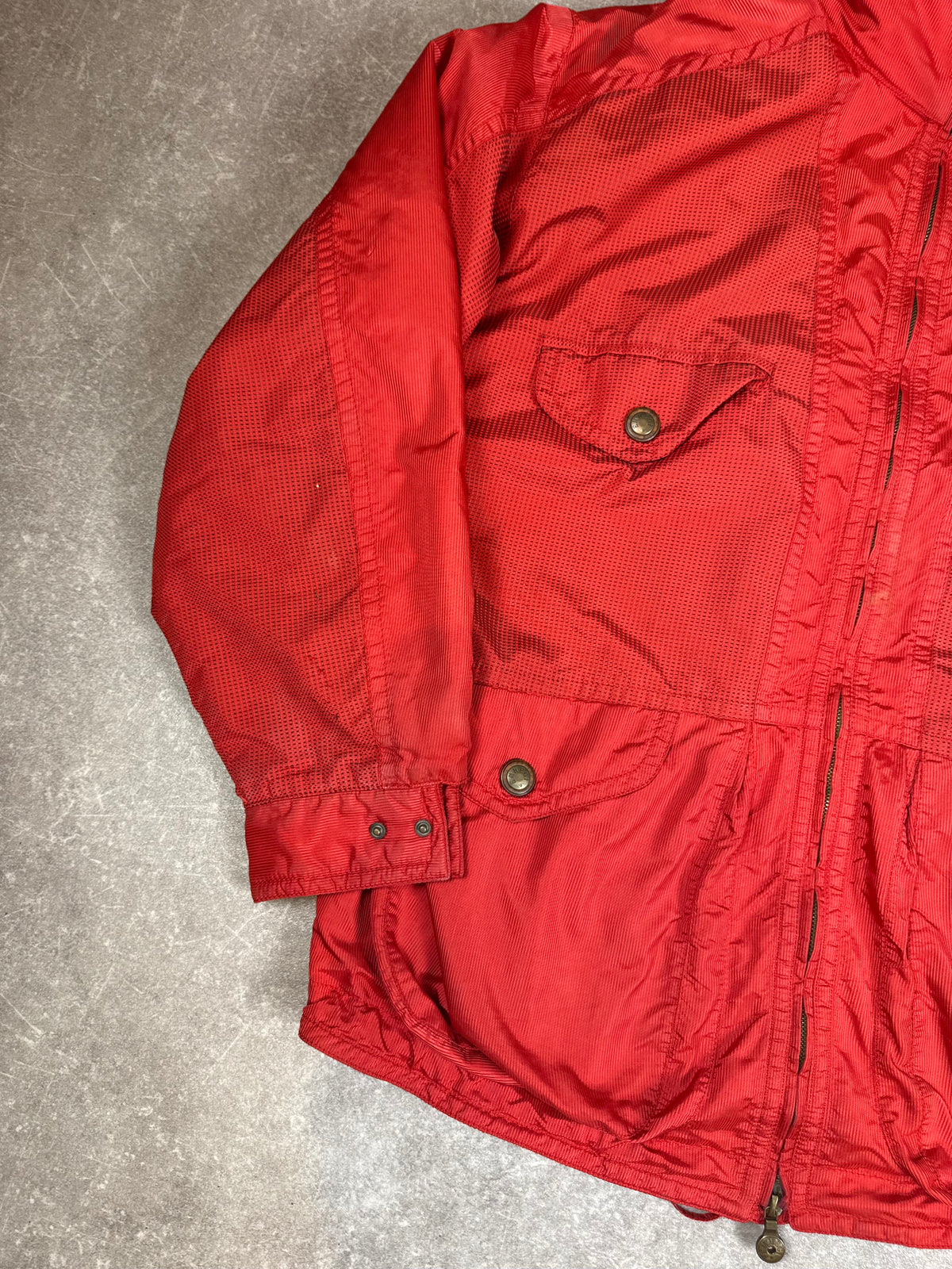 Vintage EMMEGI Outdoor Jacke Rot – Designed by Milos – 80er/90er Jahre