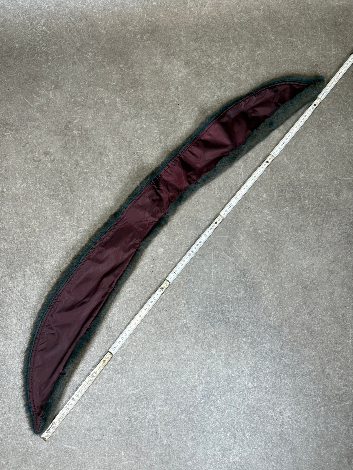 Vintage Nerz Pelzkragen Dunkelbraun Echtfell Mink Stola Damen Fellkragen ca. 105 cm