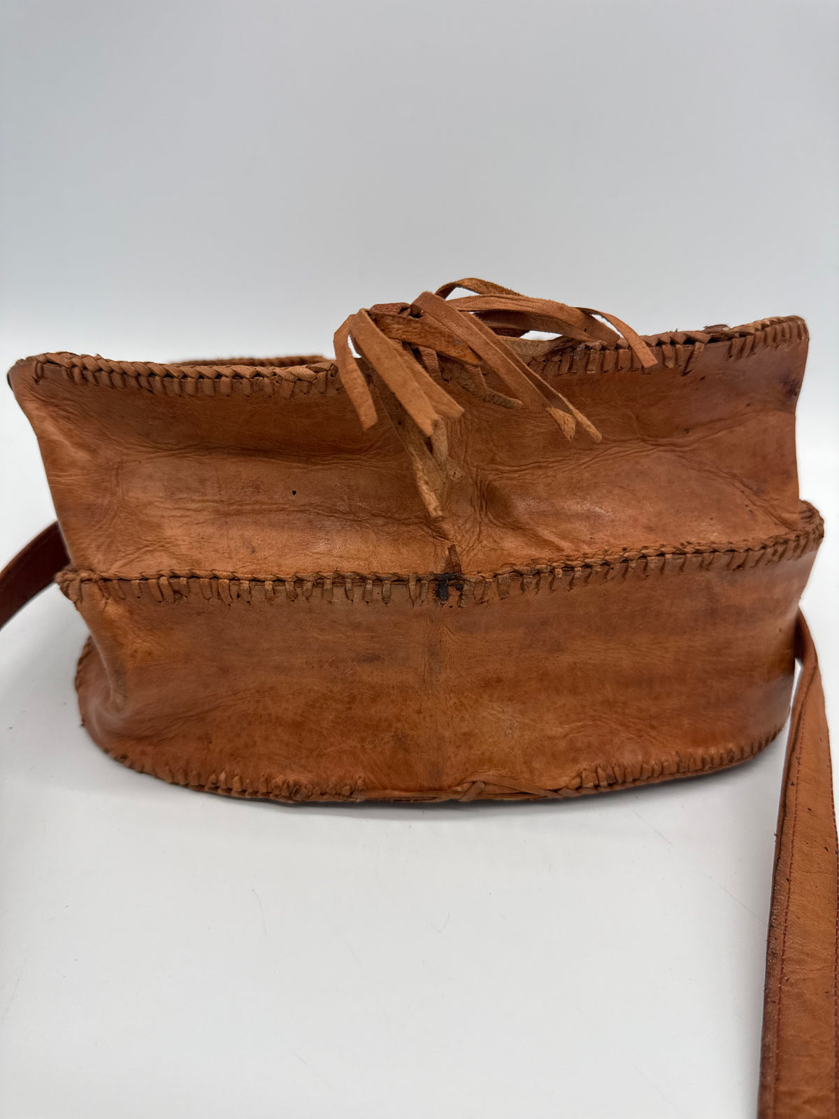 Vintage Krokodilleder Schultertasche Braun – Handgefertigte Exotic Leather Bag