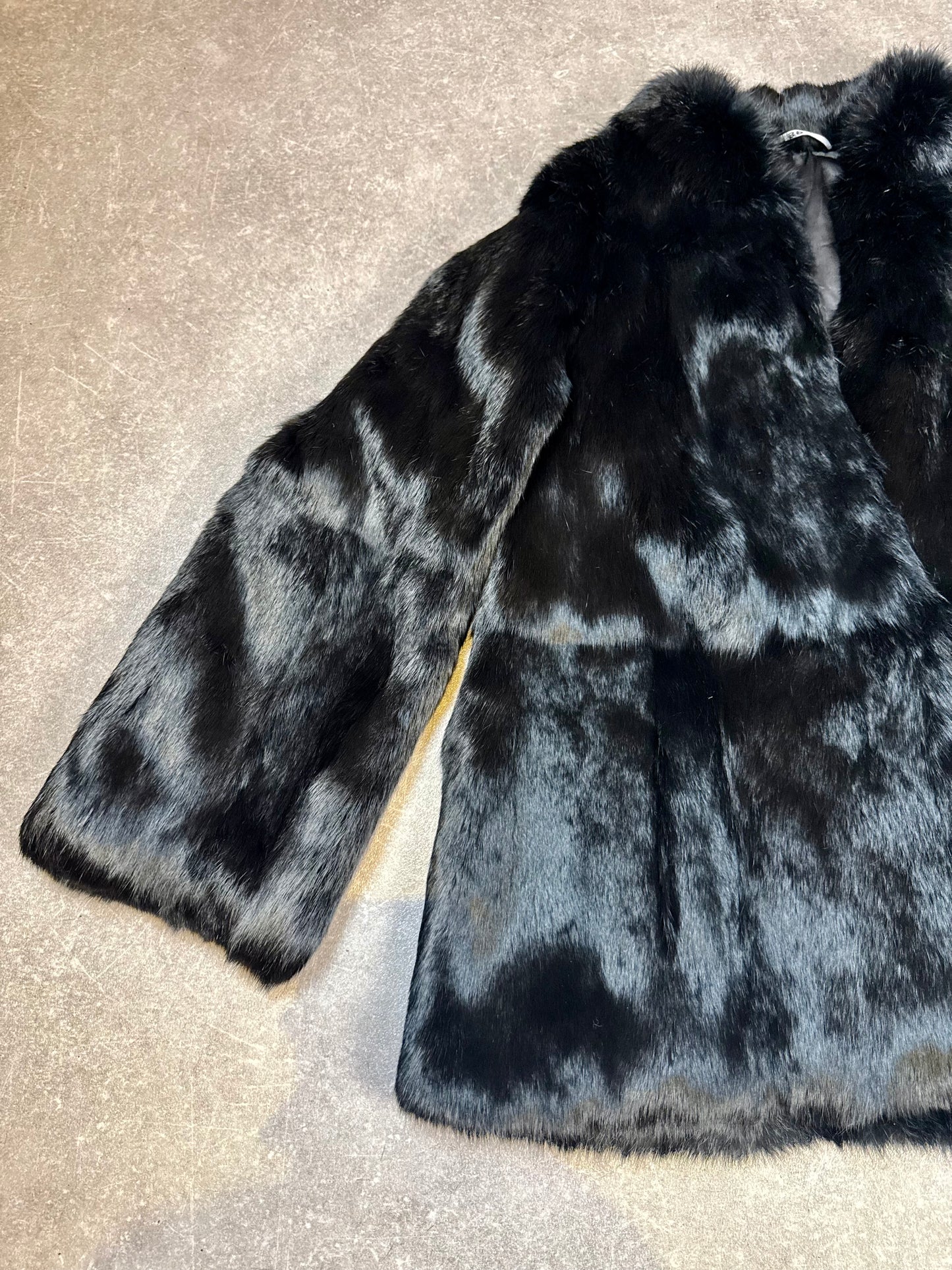 Vintage Nerzjacke Schwarz – Echter Nerz Pelzjacke K.H. Berlin Damen Klassisch Größe M